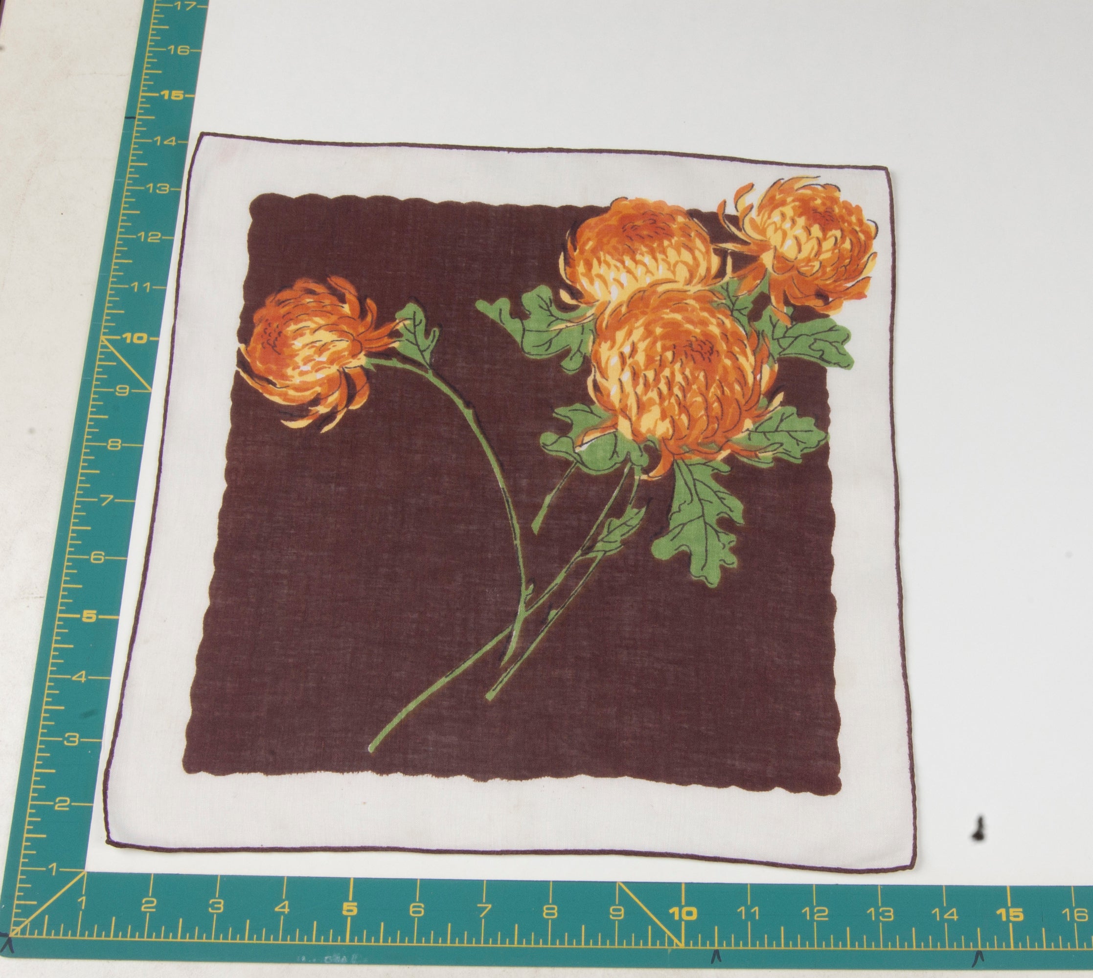 Floral vintage handkerchief - h0148