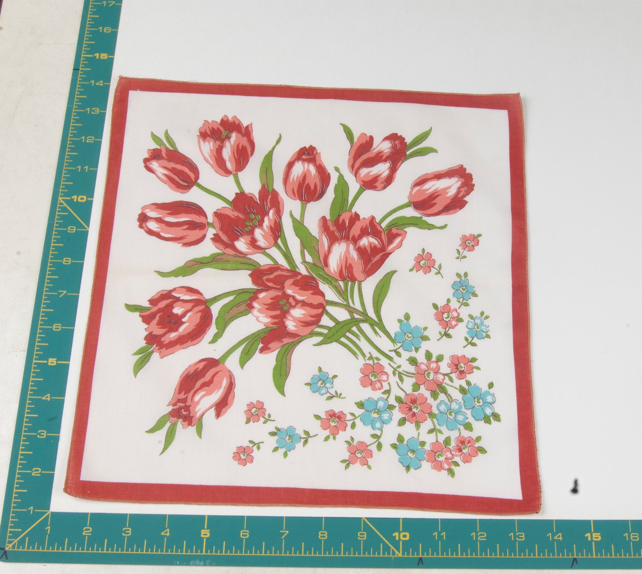 Floral vintage handkerchief - h0150
