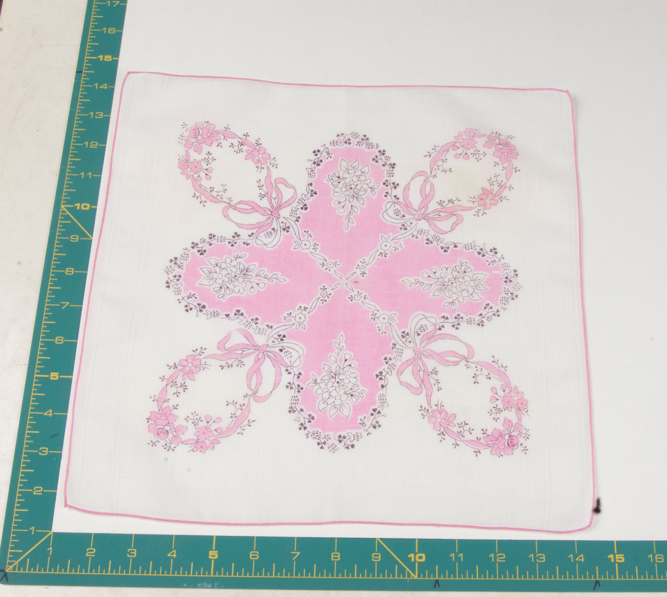 Floral vintage handkerchief - h0153