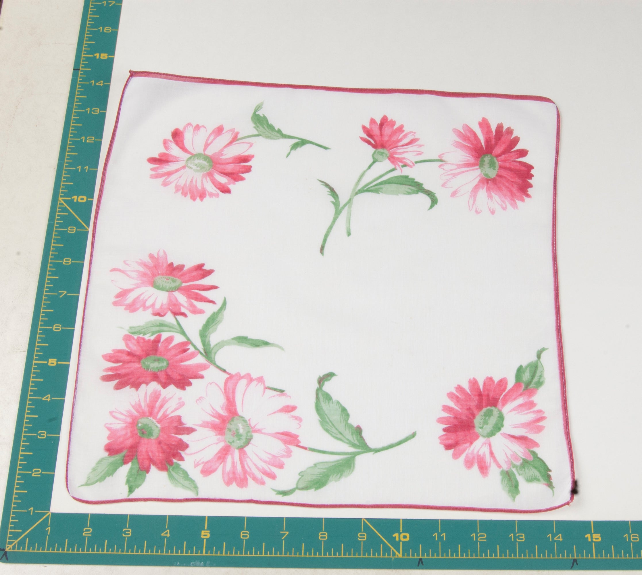 Floral vintage handkerchief - h0159