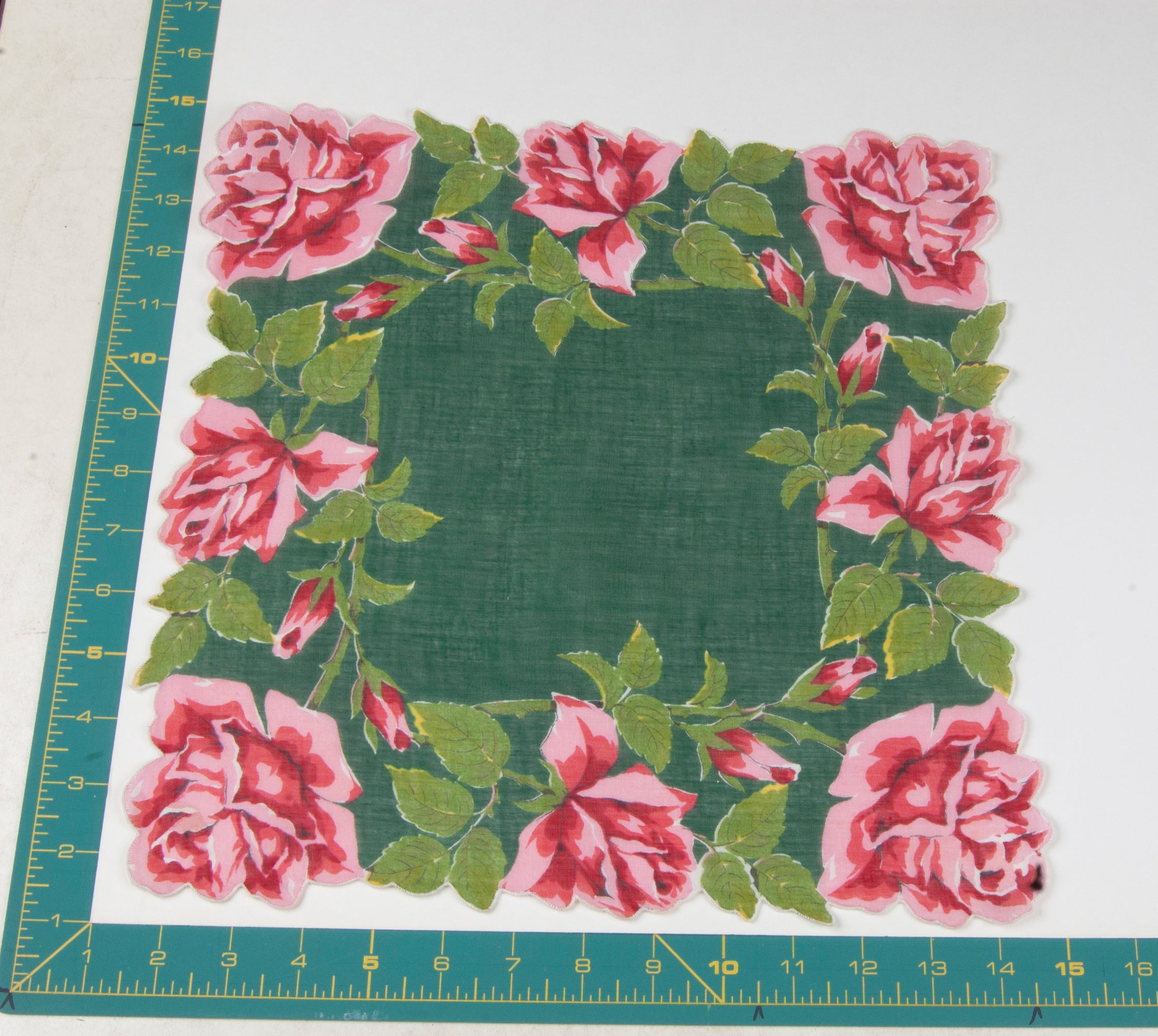 Floral vintage handkerchief - h0160