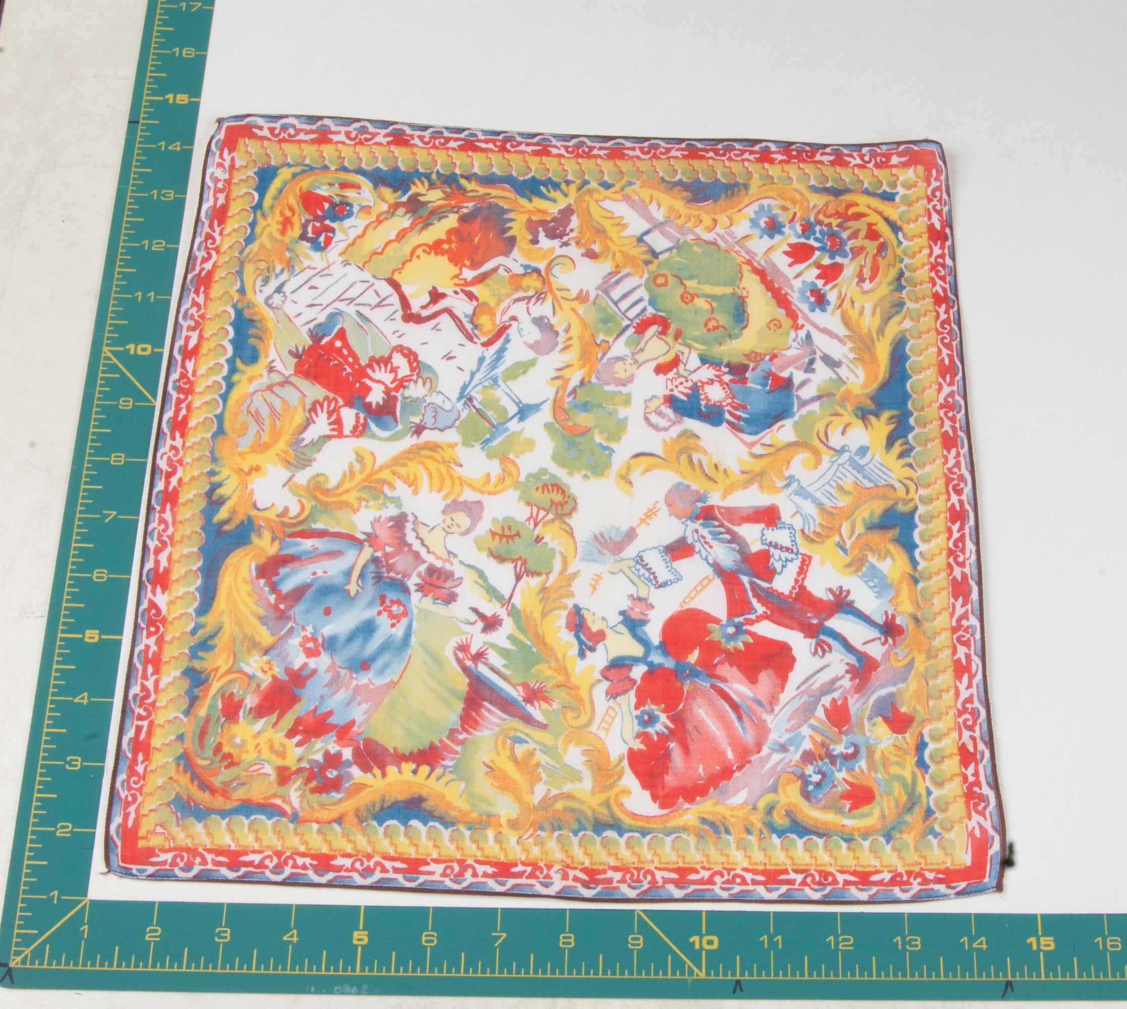 Floral vintage handkerchief - h0162