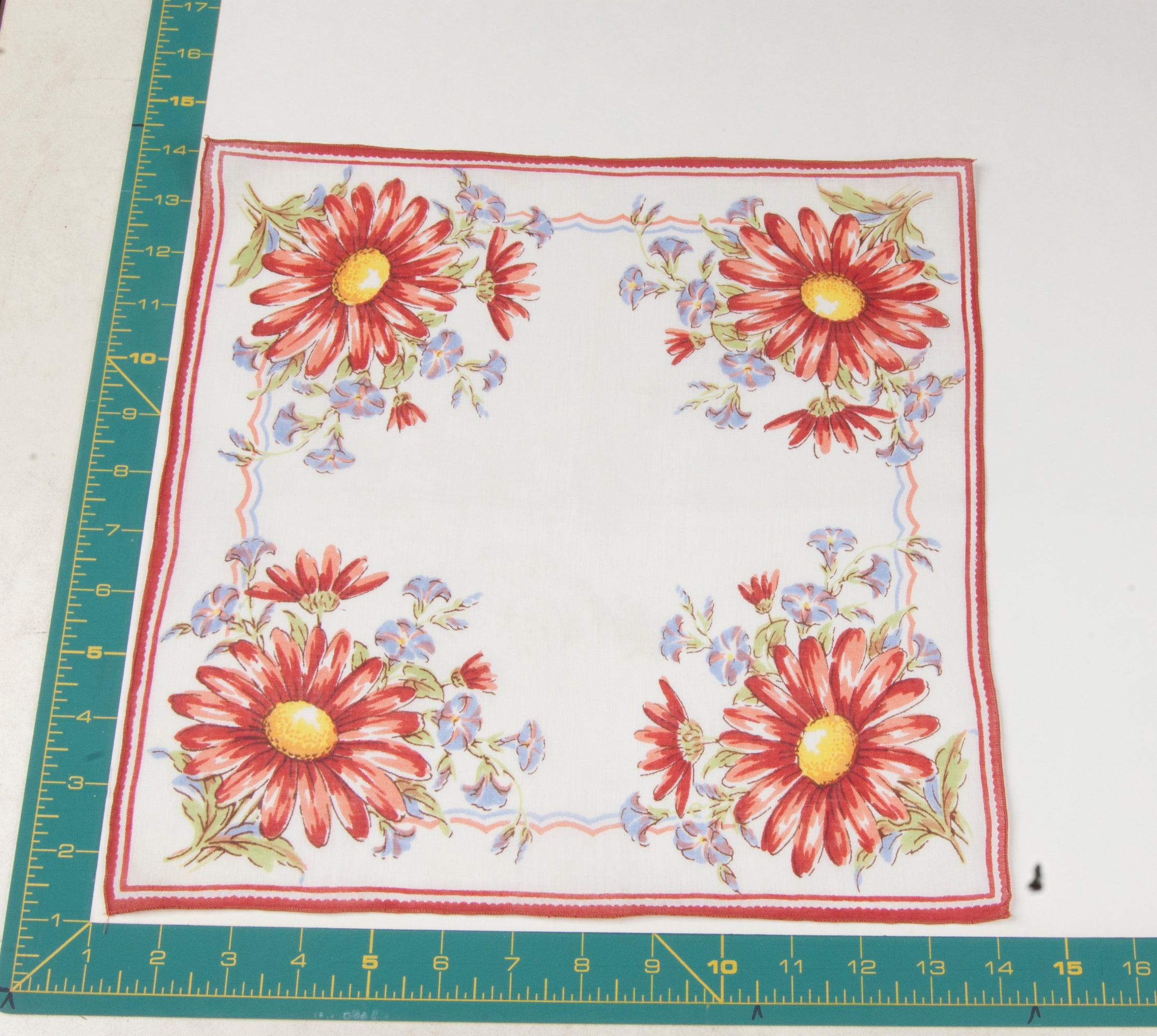 Floral vintage handkerchief - h0185