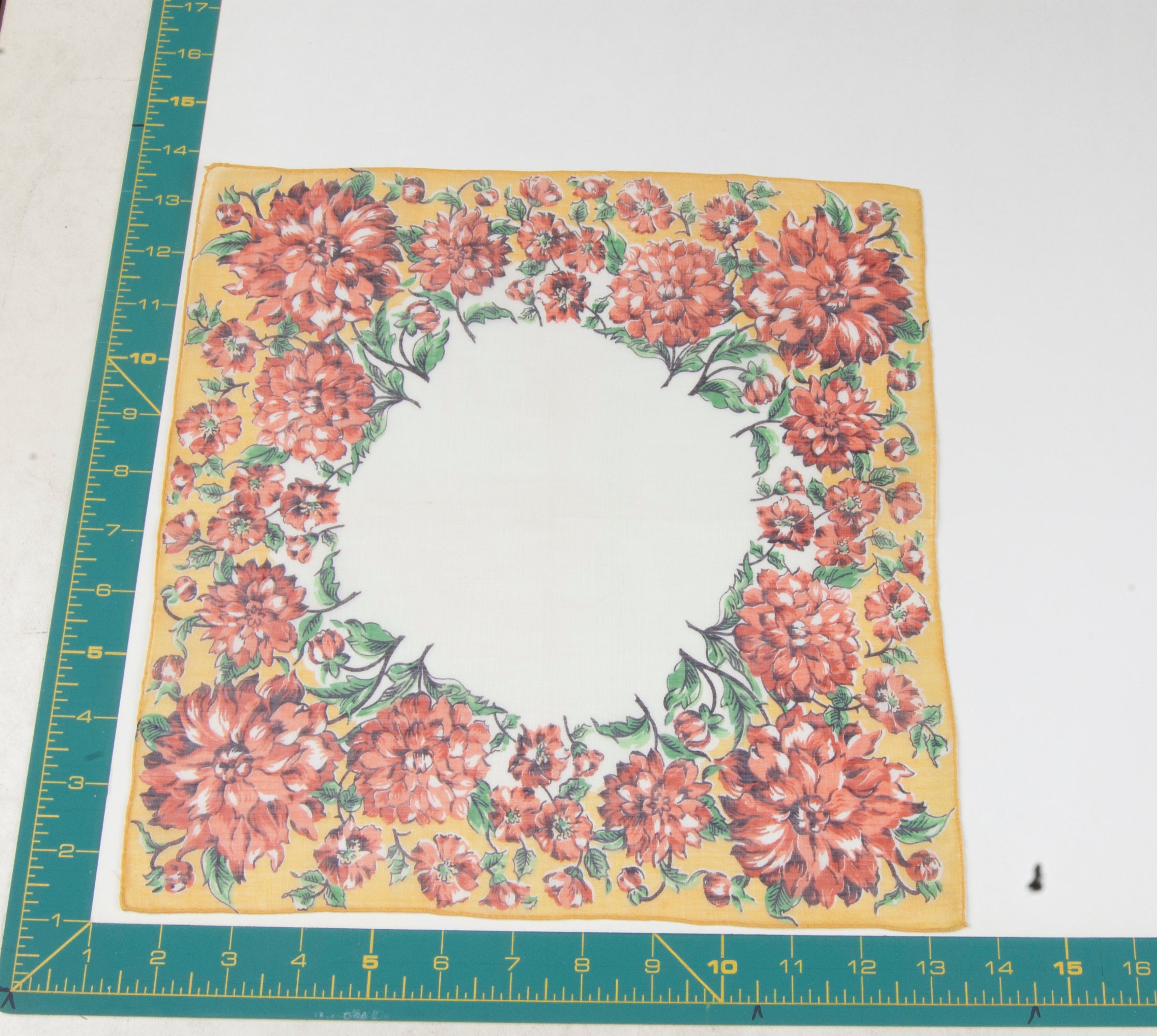 Floral vintage handkerchief - h0189