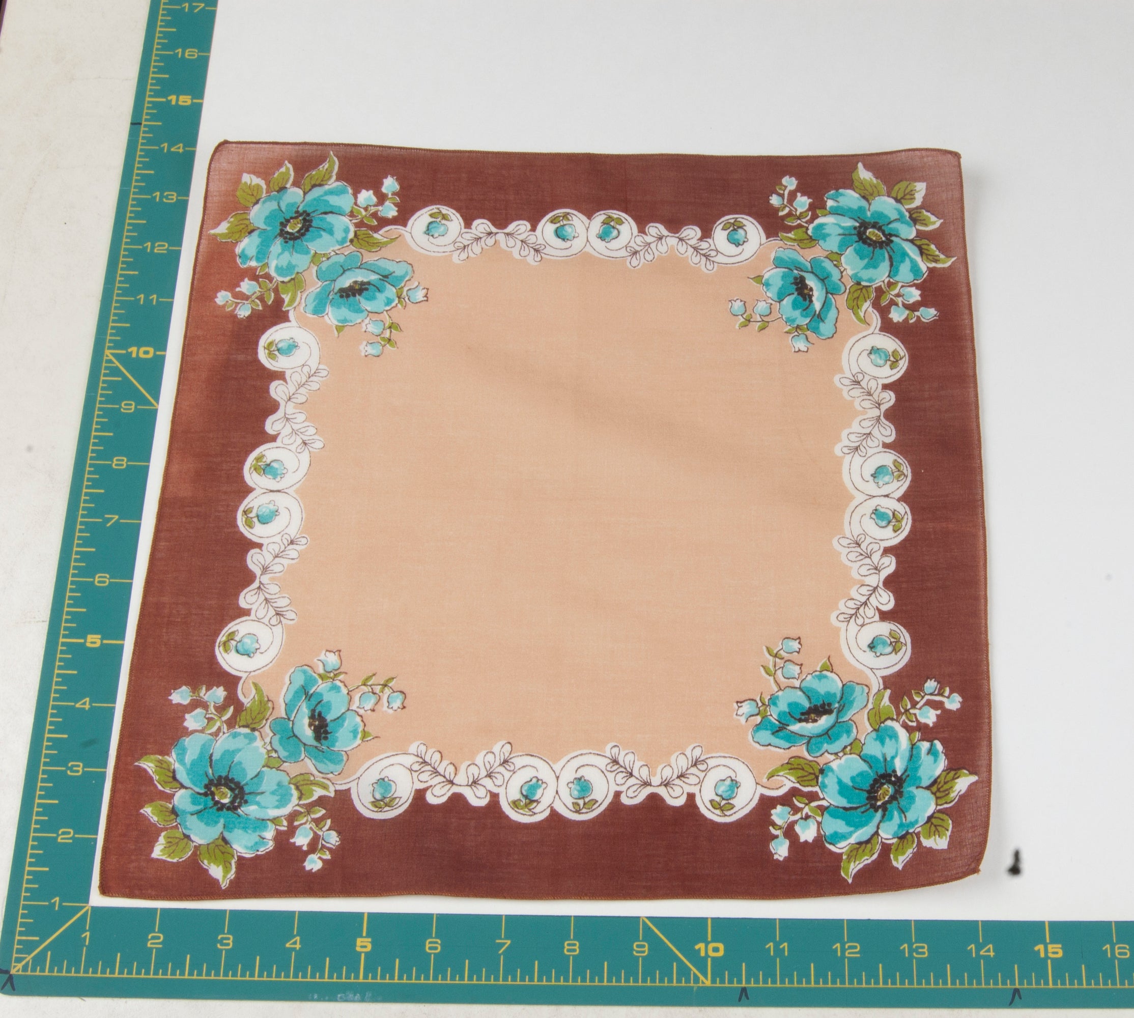 Floral vintage handkerchief - h0202