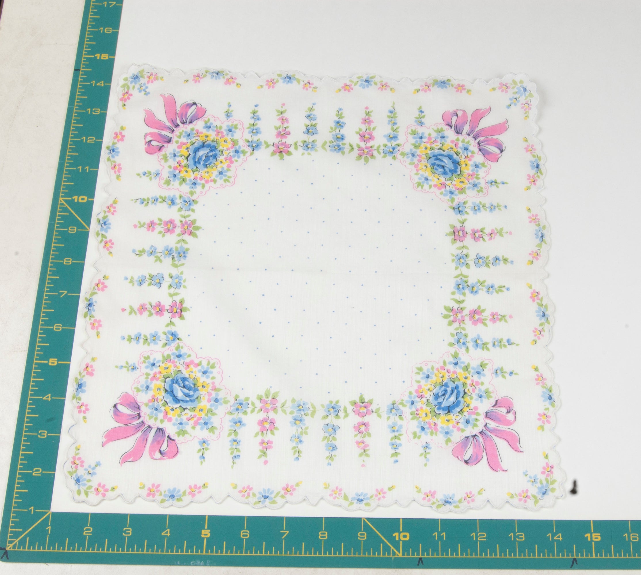 Floral vintage handkerchief - h0207