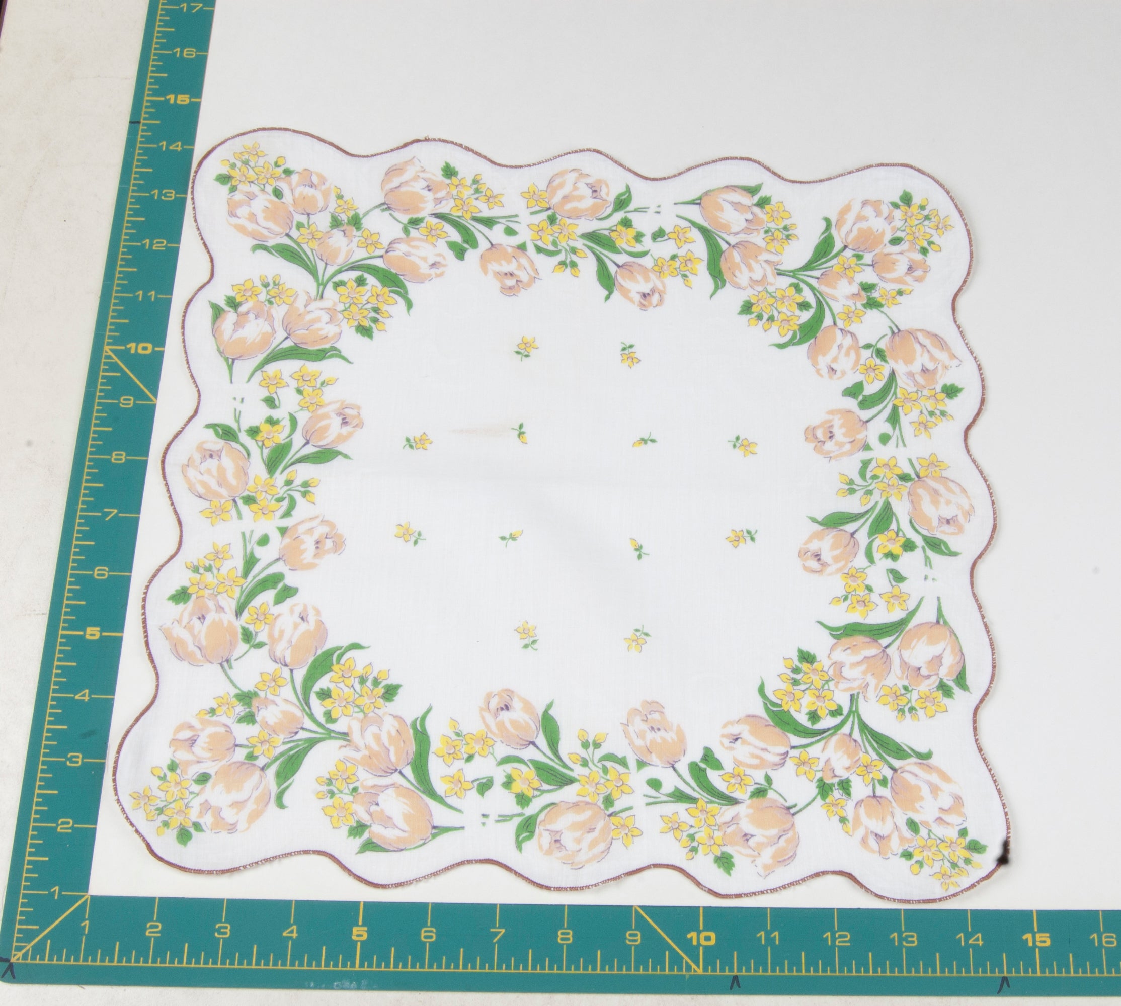 Floral vintage handkerchief - h0208