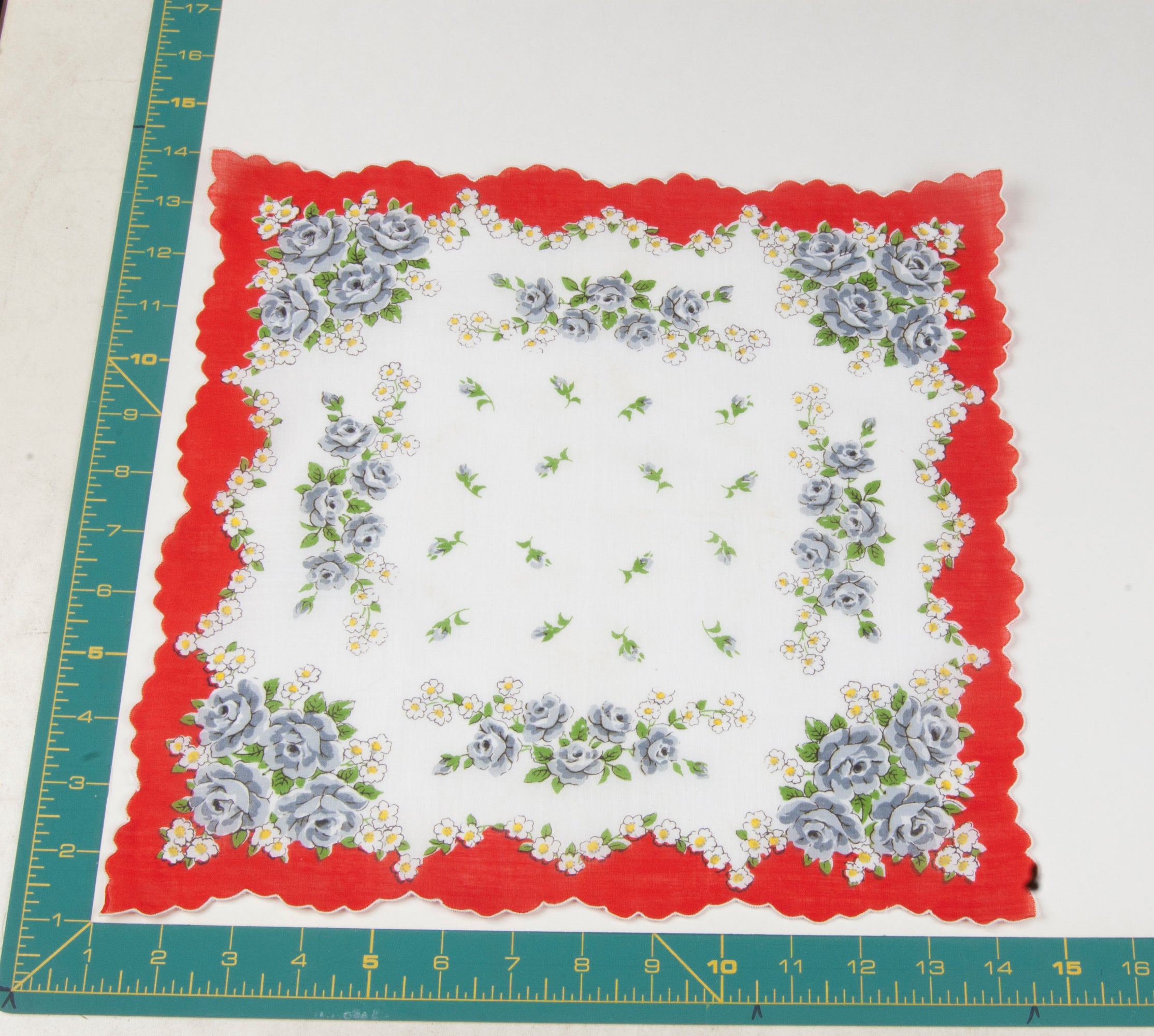 Floral vintage handkerchief - h0213