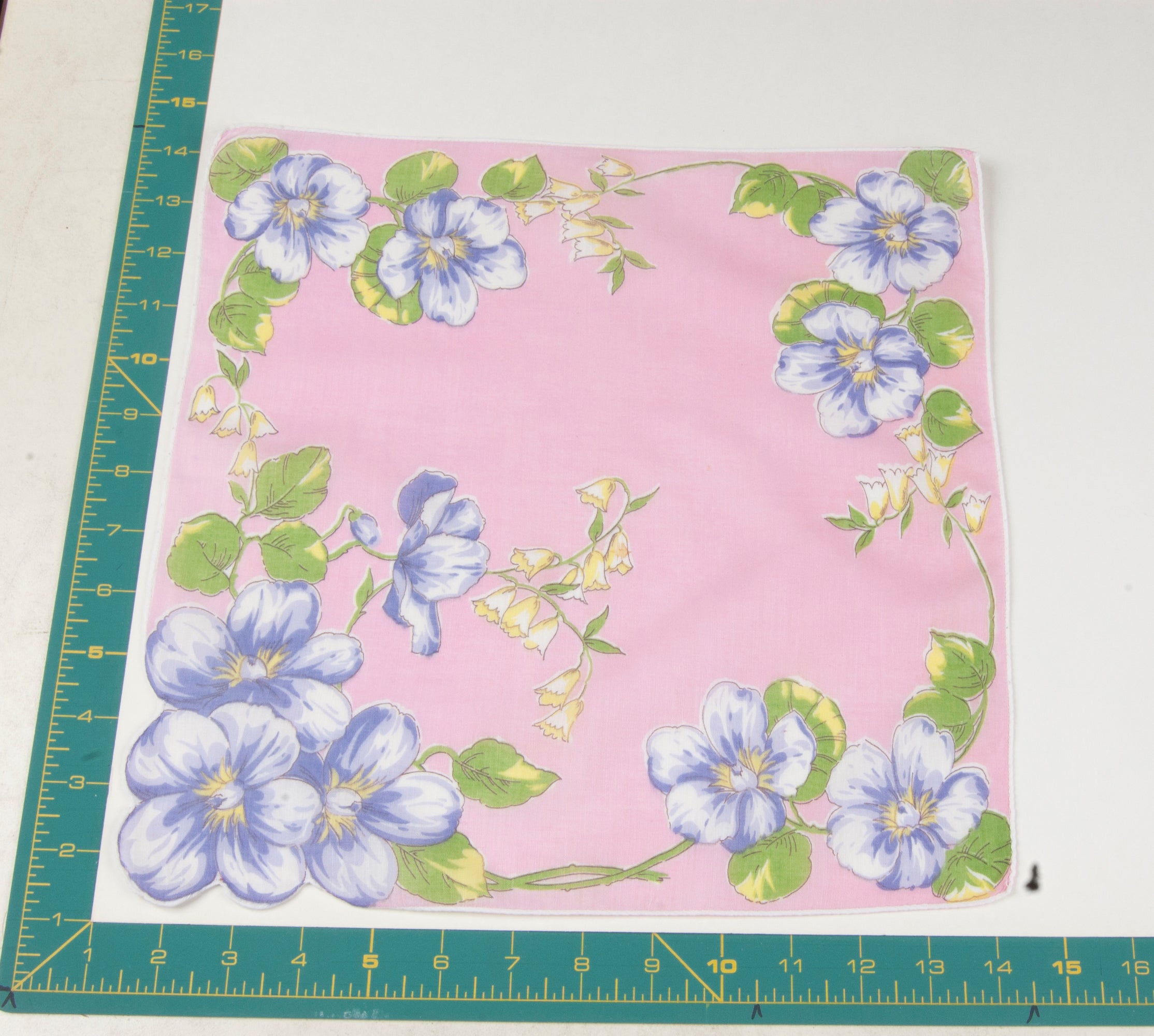 Floral vintage handkerchief - h0221