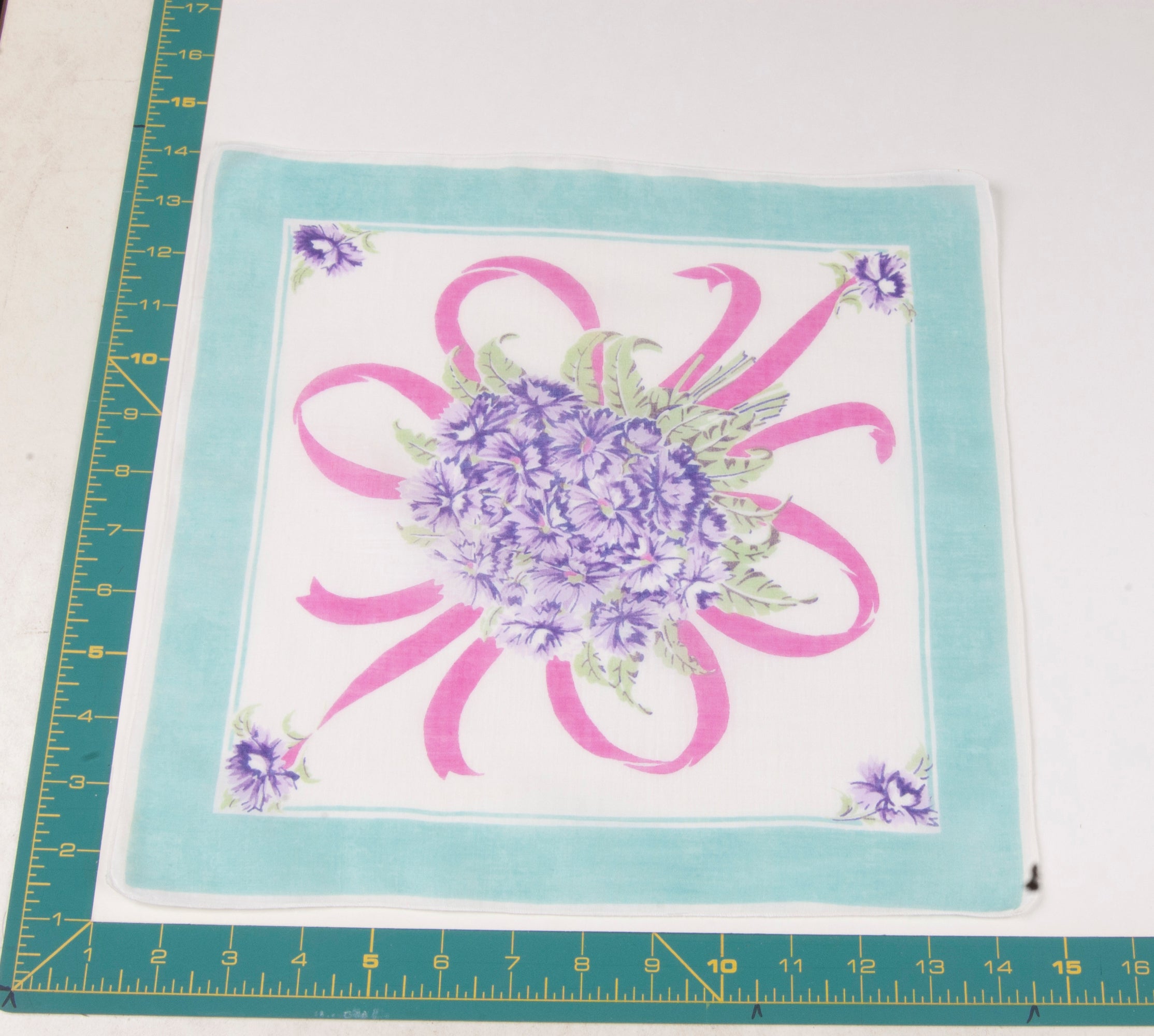 Floral vintage handkerchief - h0225