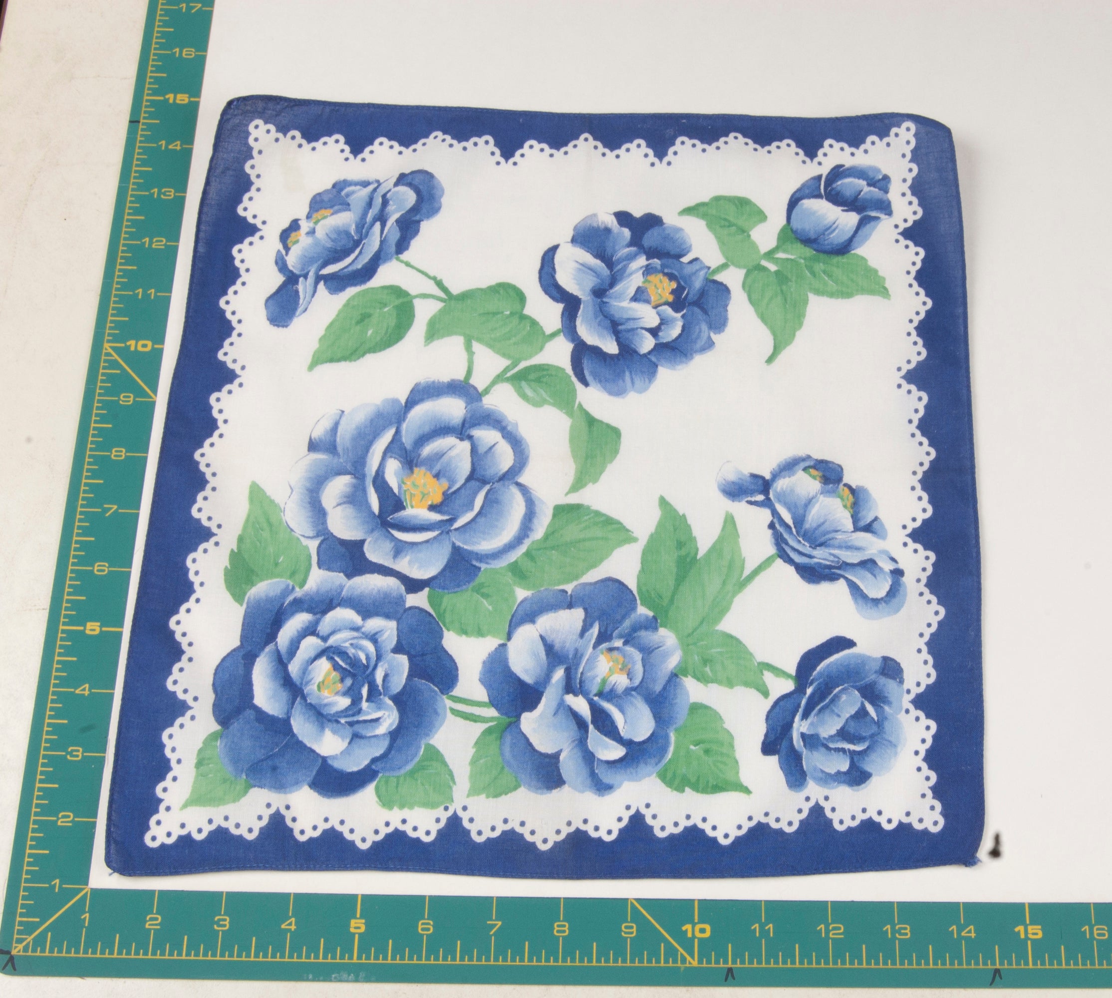 Floral vintage handkerchief - h0228