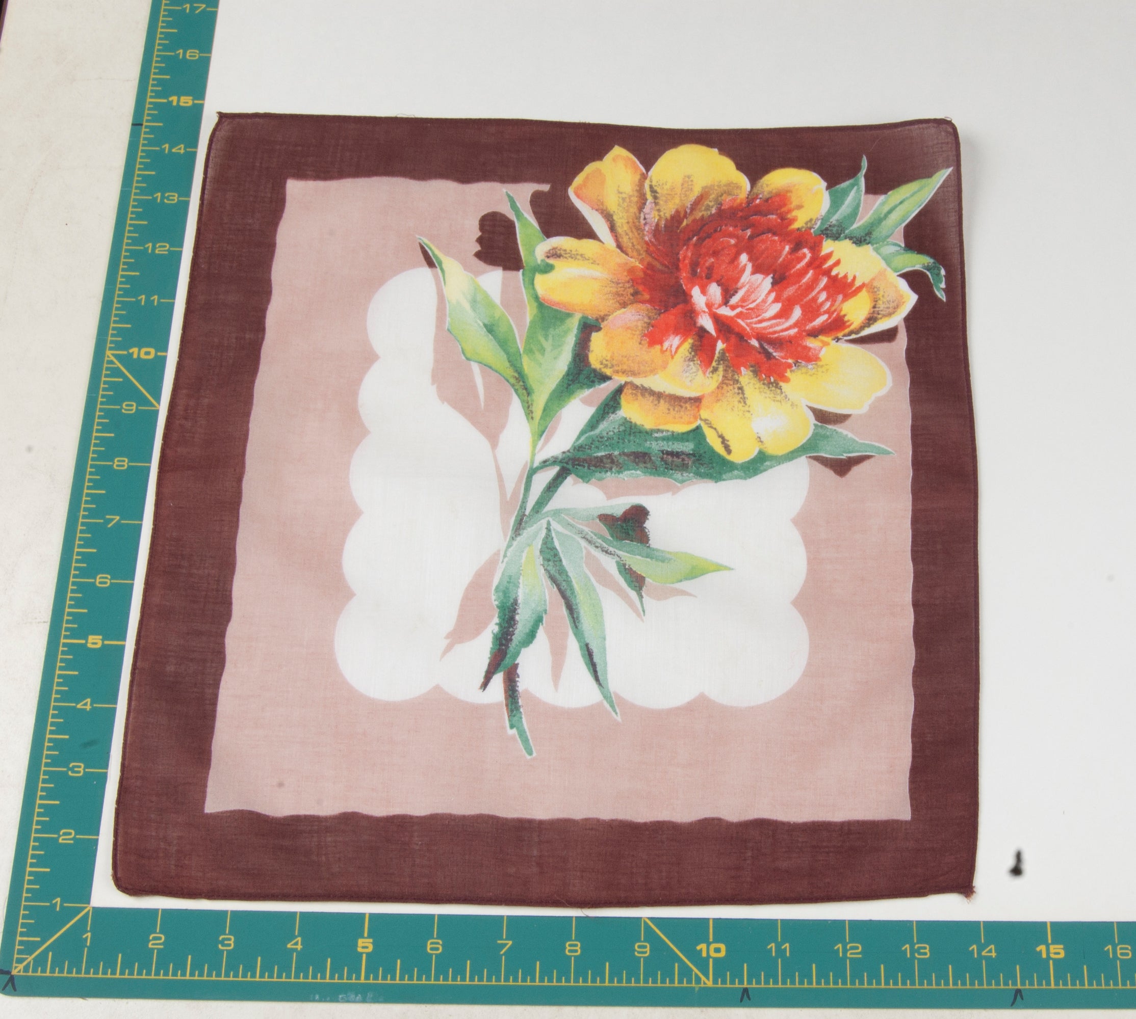Floral vintage handkerchief - h0233