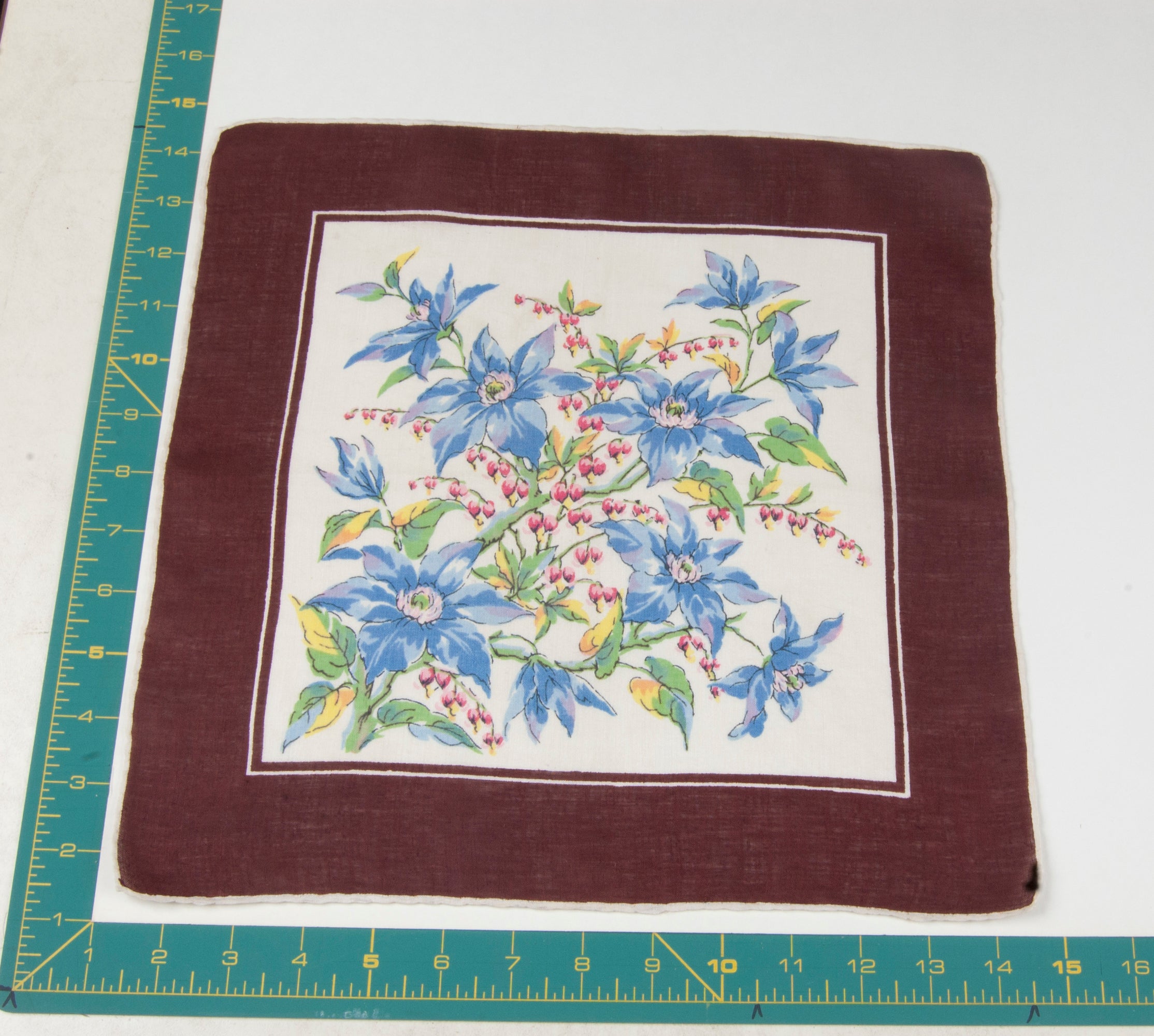 Floral vintage handkerchief - h0234