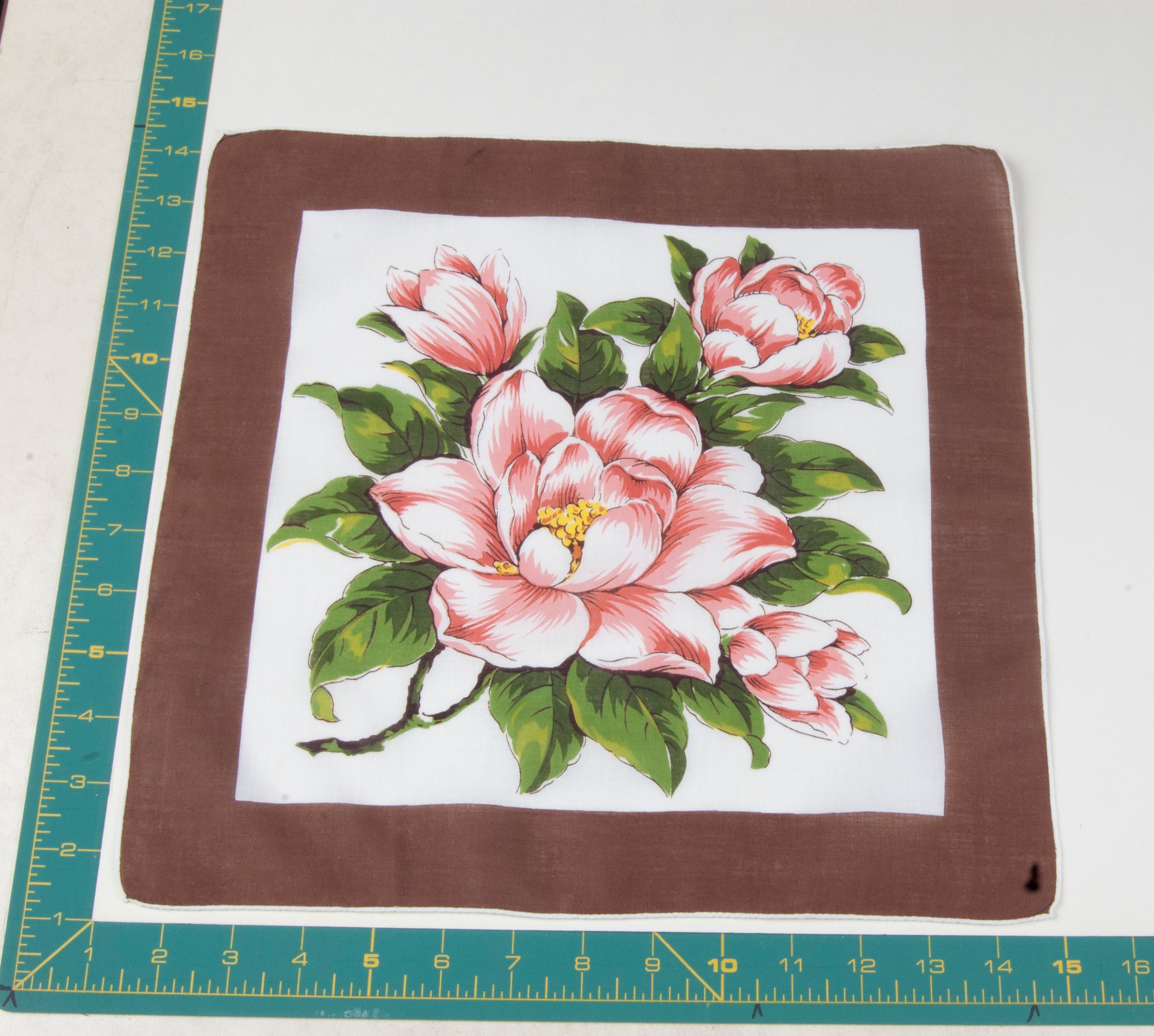 Floral vintage handkerchief - h0236