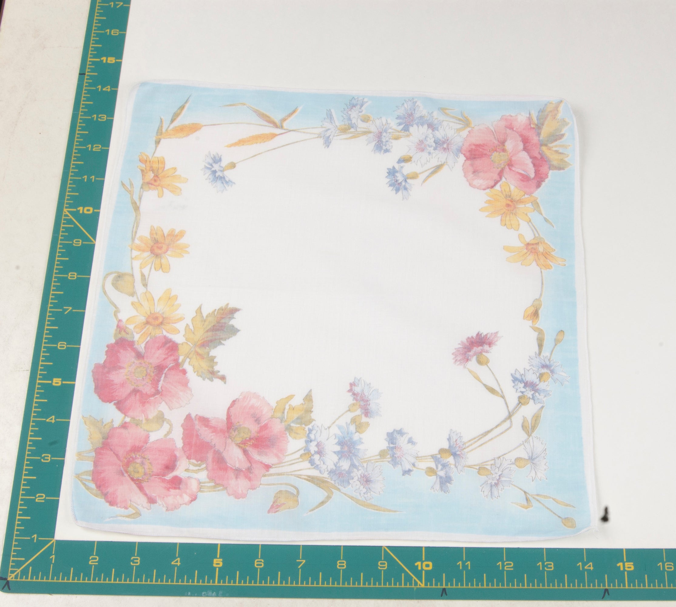 Floral vintage handkerchief - h0240