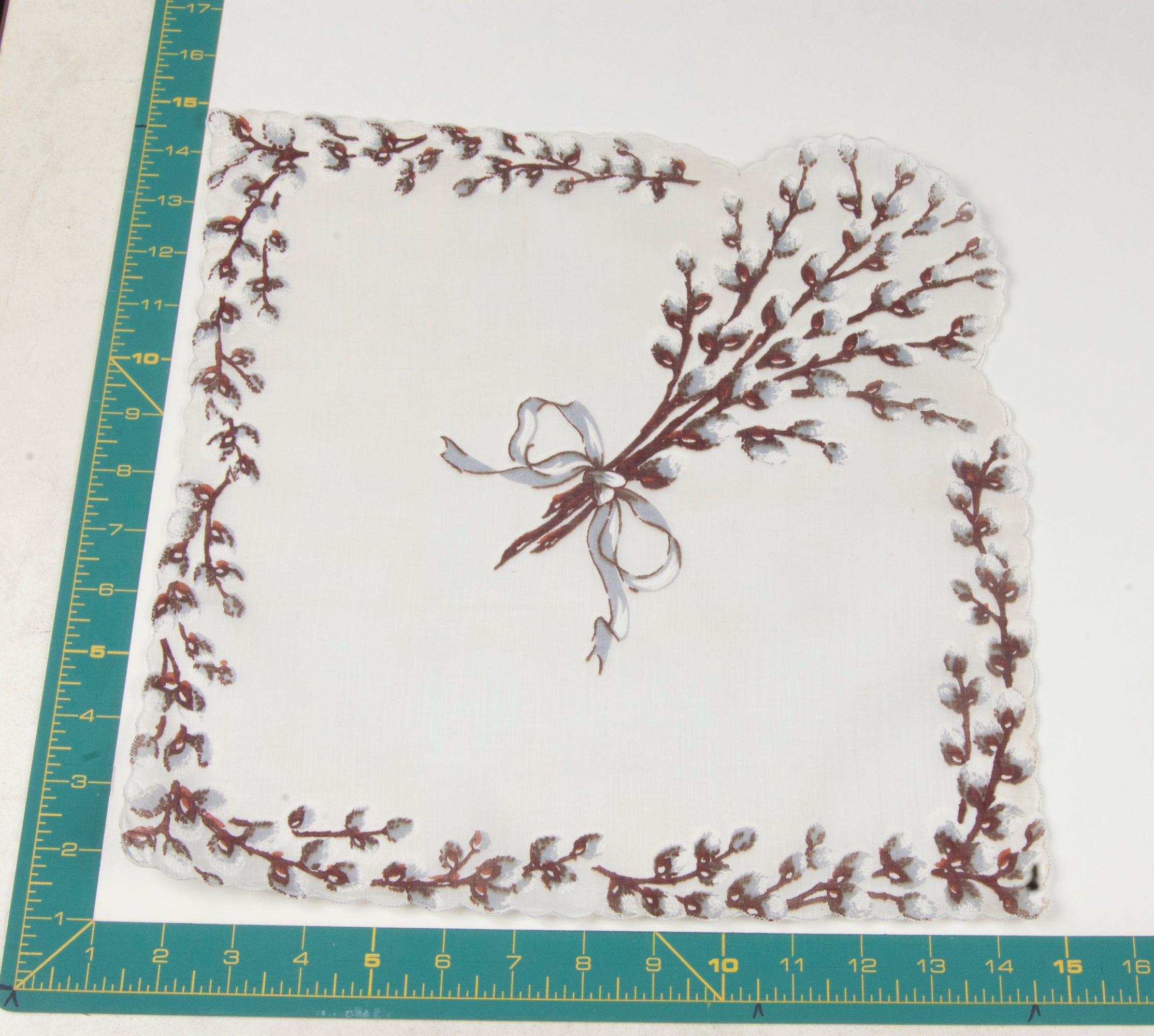 Floral vintage handkerchief - h0241