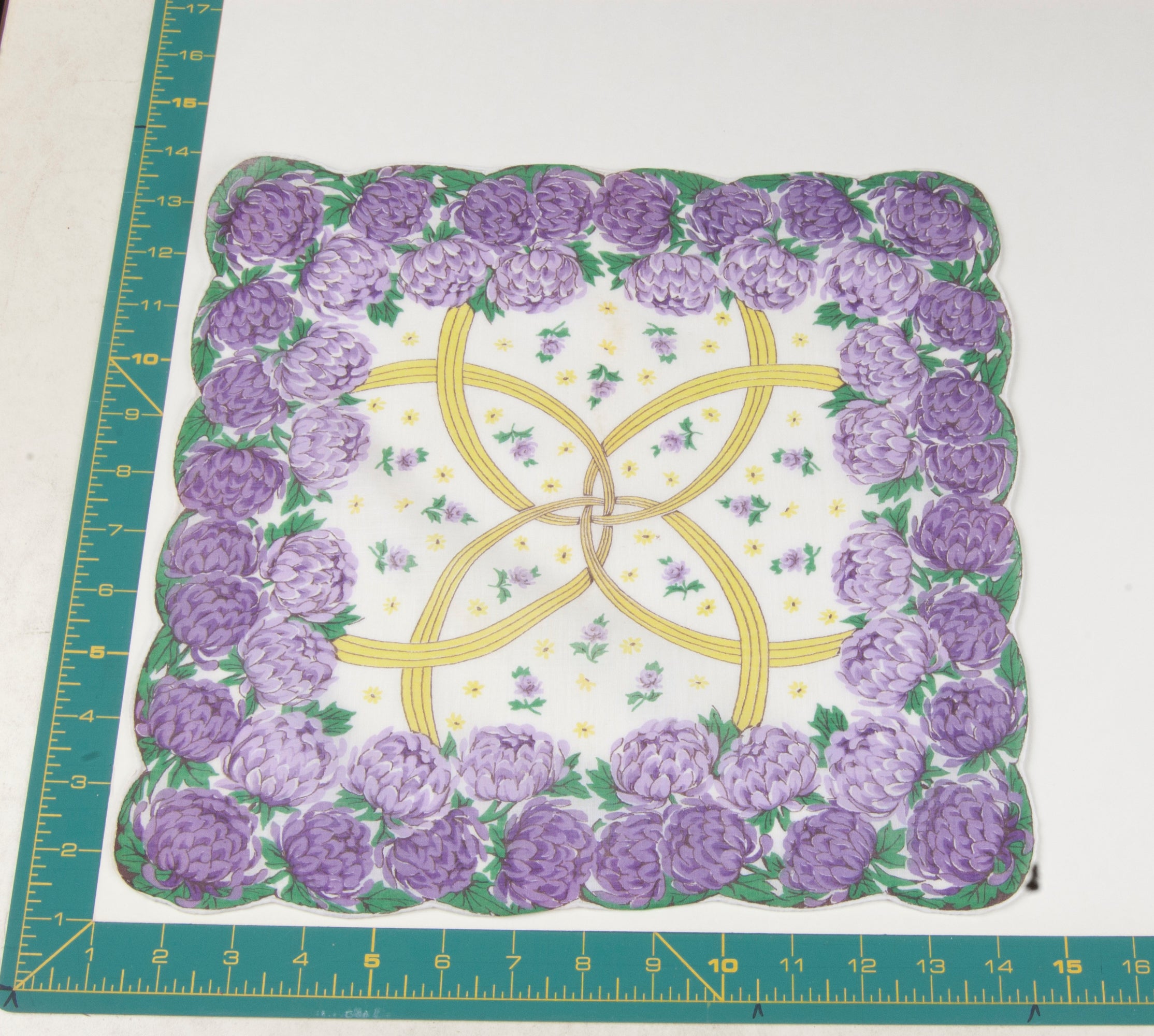 Floral vintage handkerchief - h0242