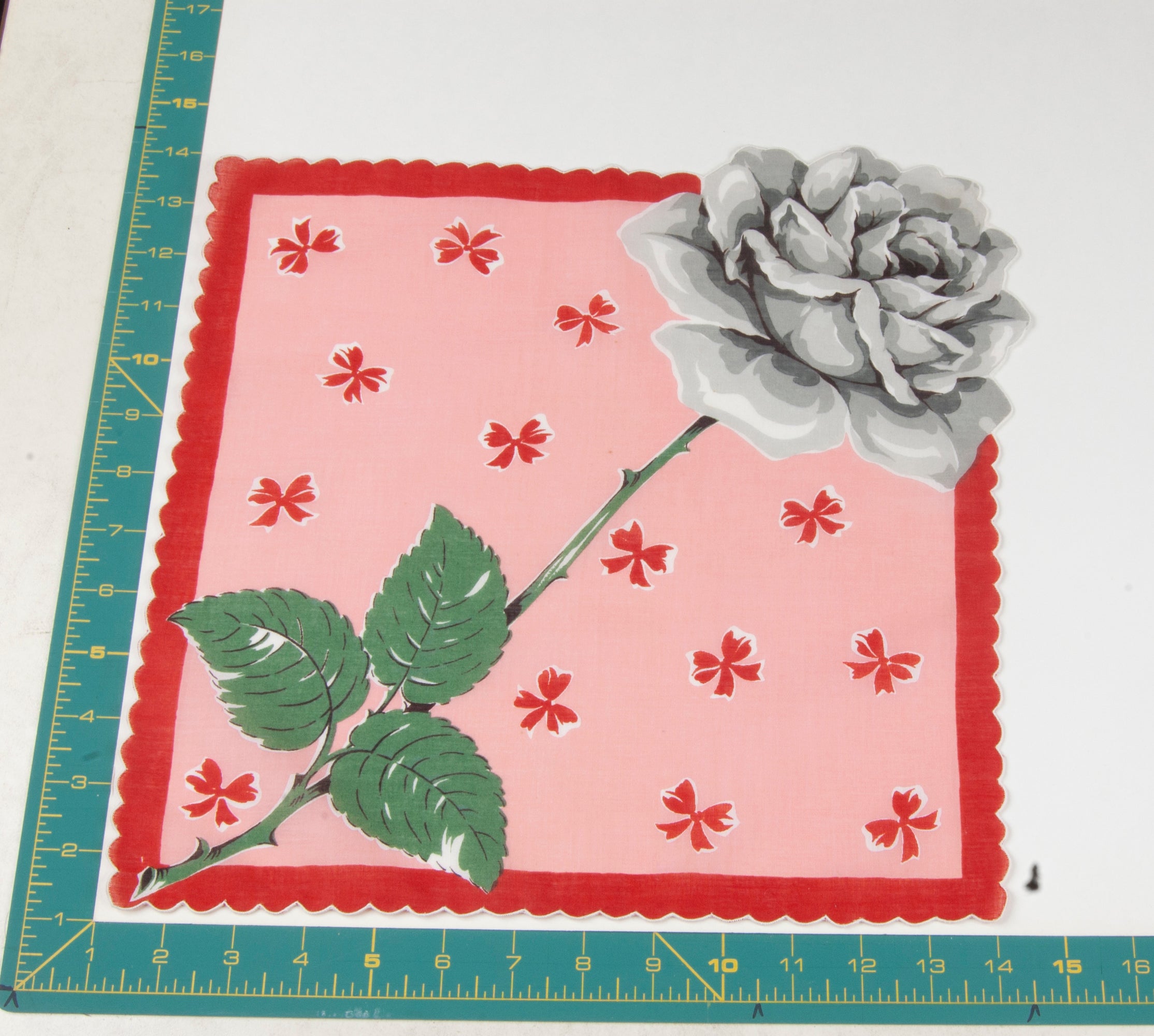 Floral vintage handkerchief - h0247
