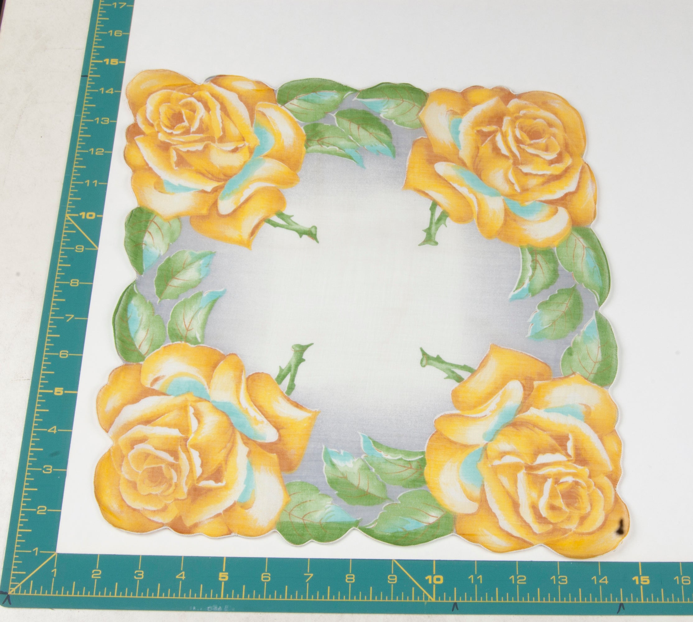 Floral vintage handkerchief - h0250