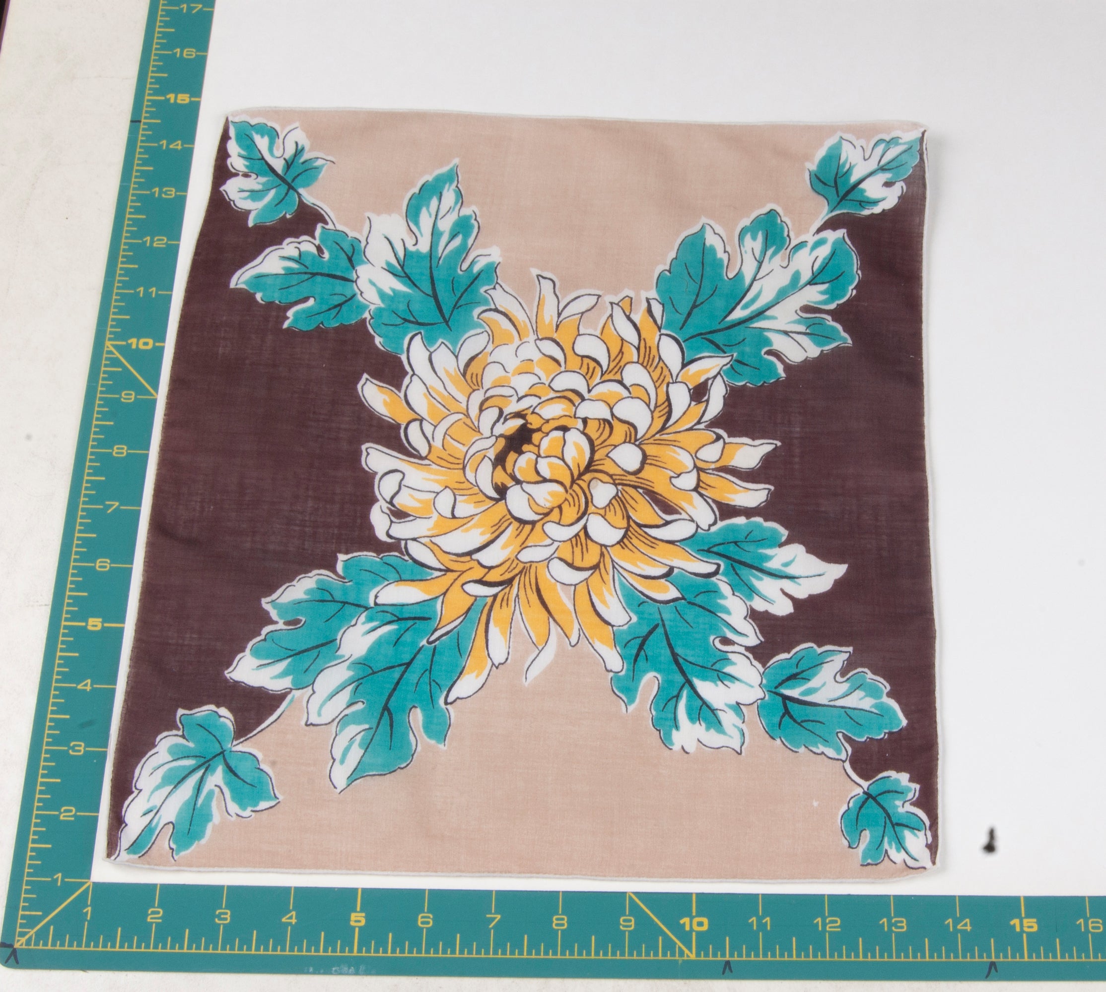 Floral vintage handkerchief - h0253