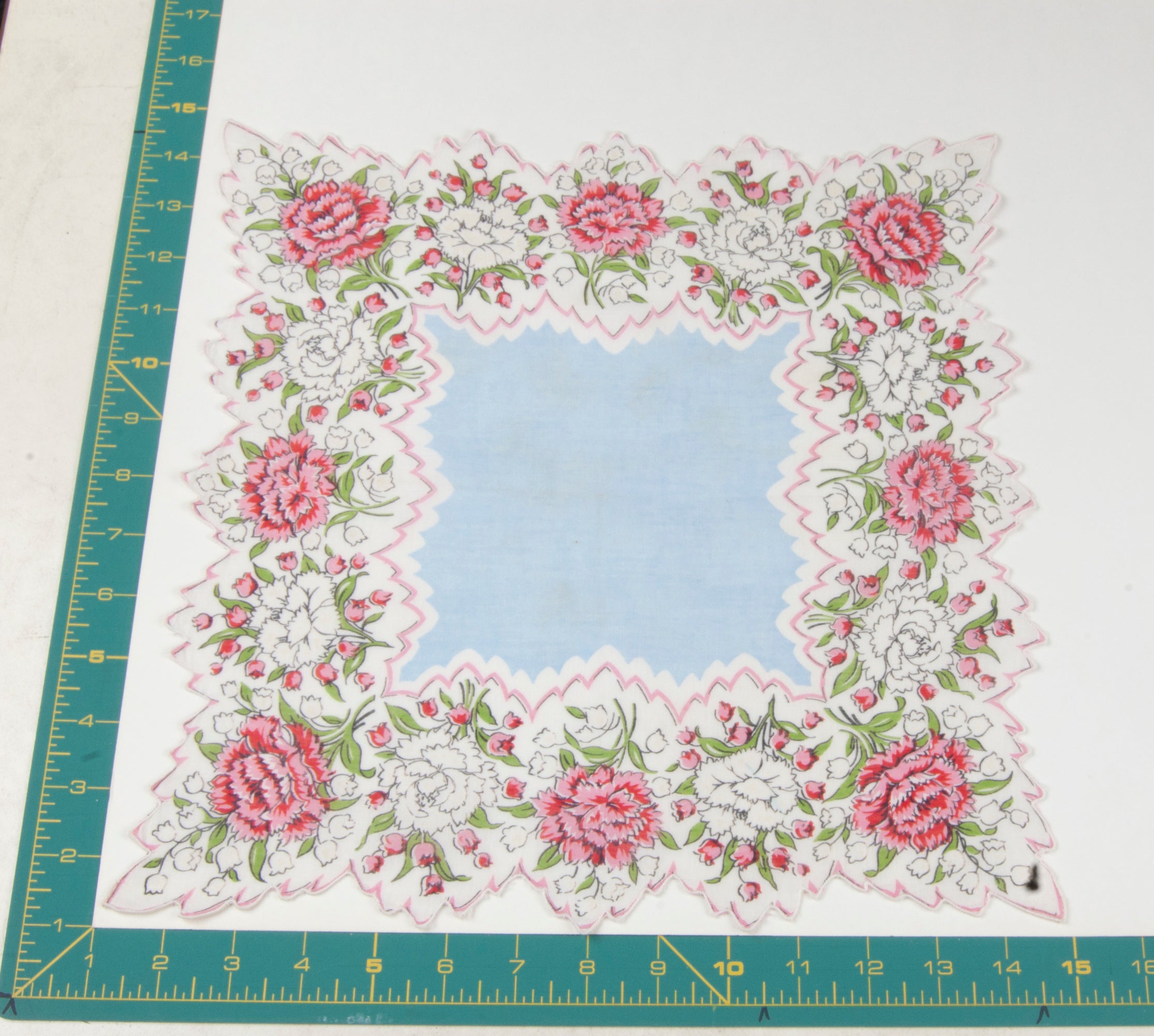 Floral vintage handkerchief - h0255