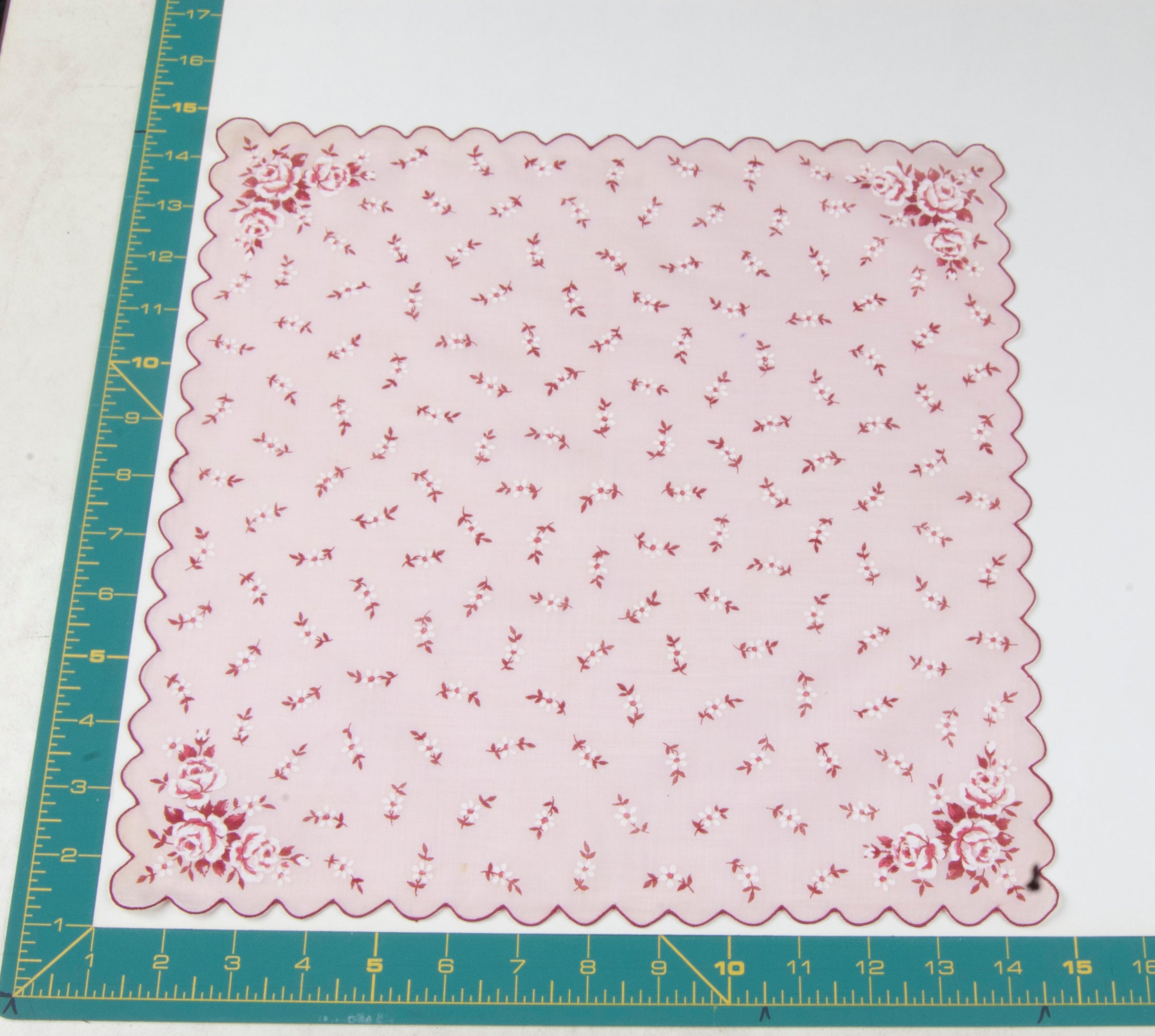 Floral vintage handkerchief - h0262