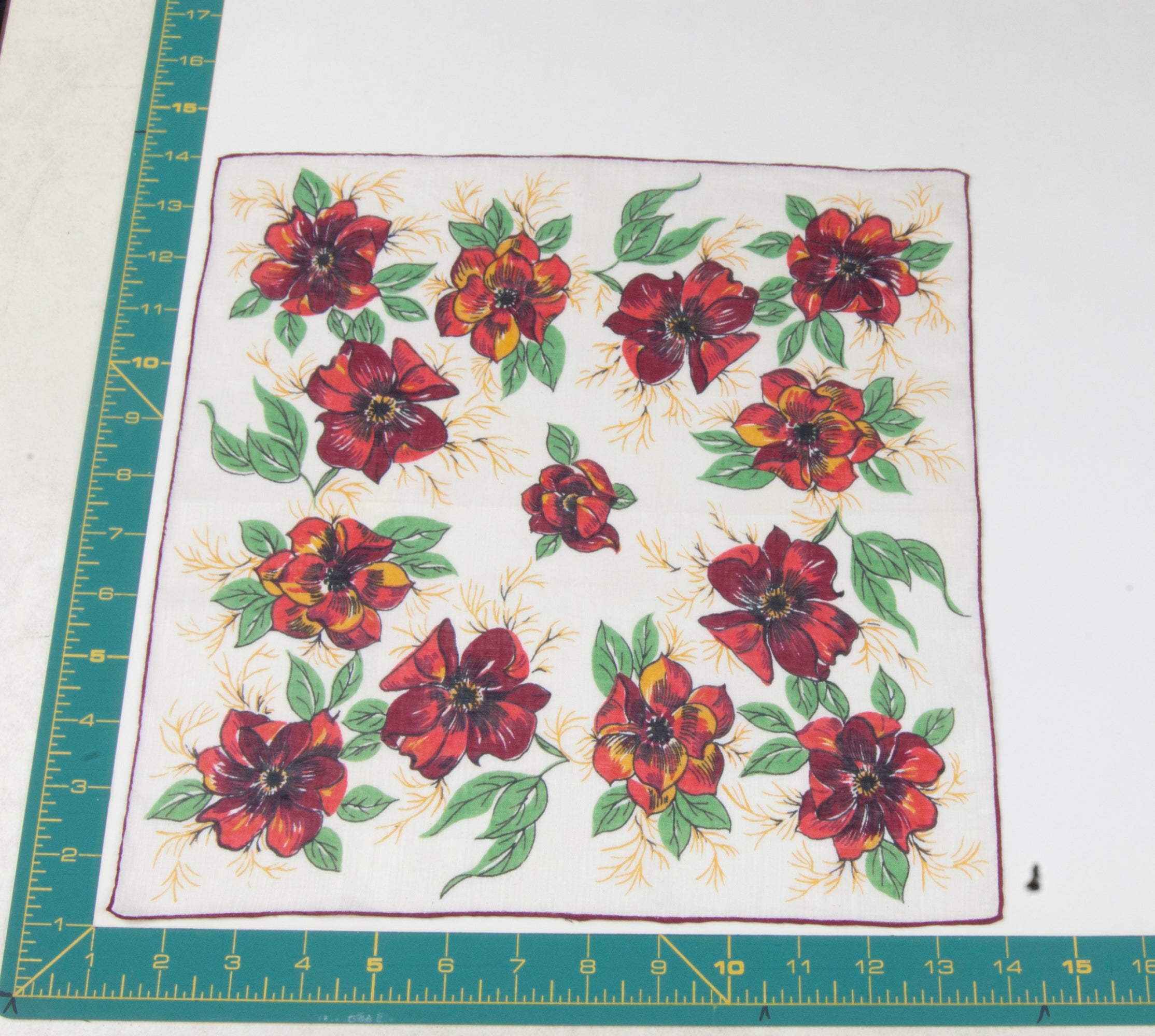 Floral vintage handkerchief - h0269