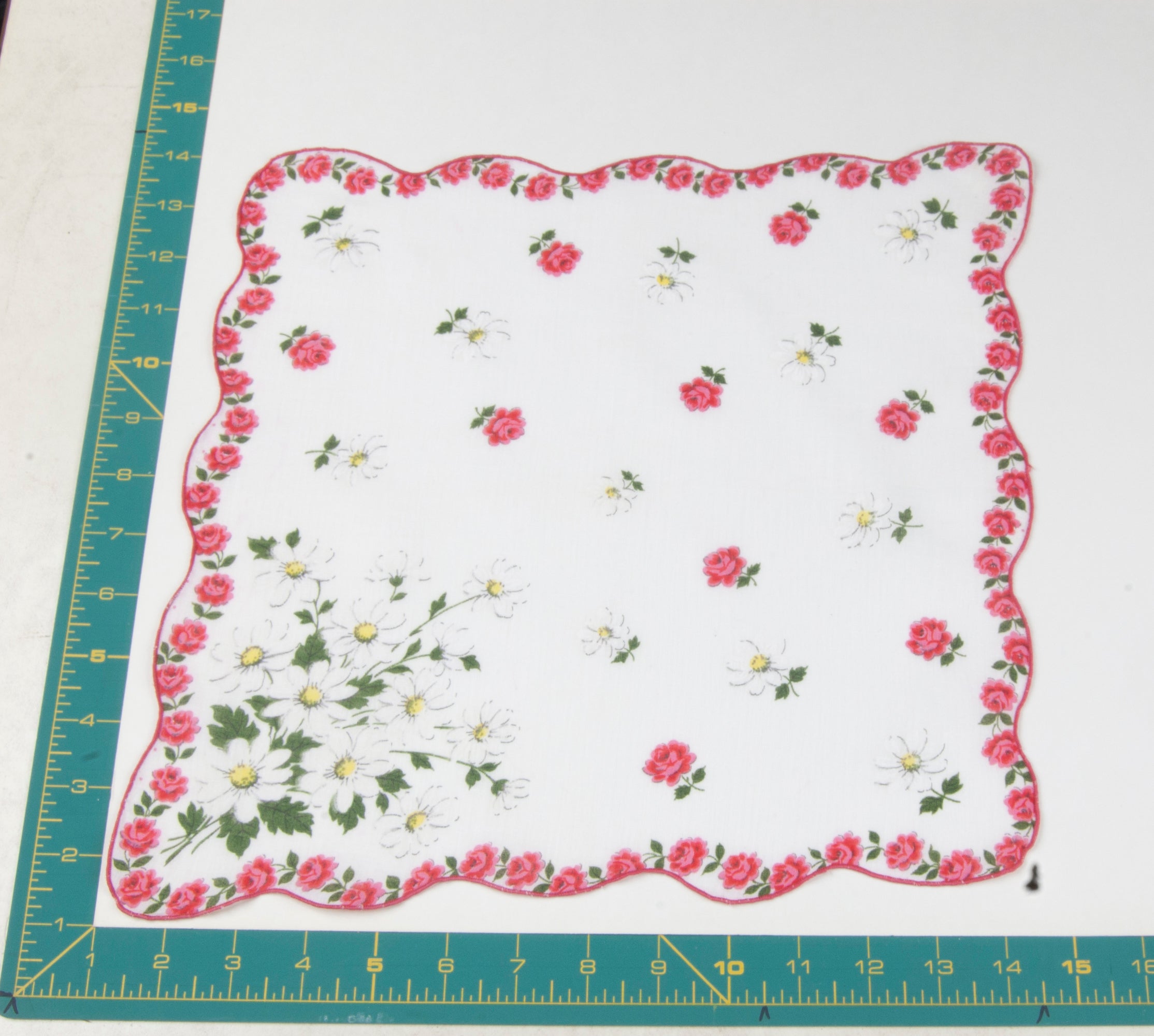 Floral vintage handkerchief - h0271