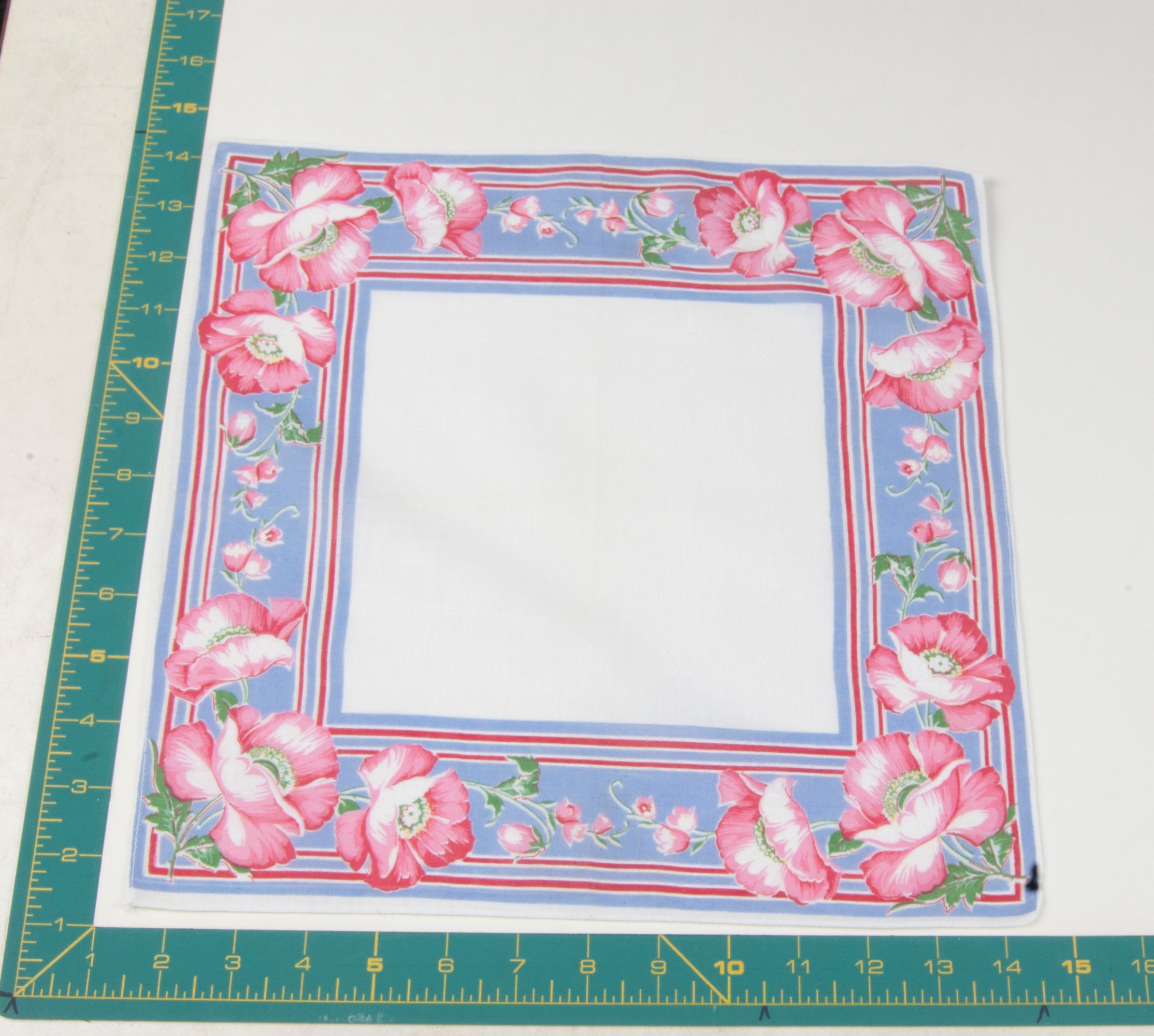 Floral vintage handkerchief - h0272