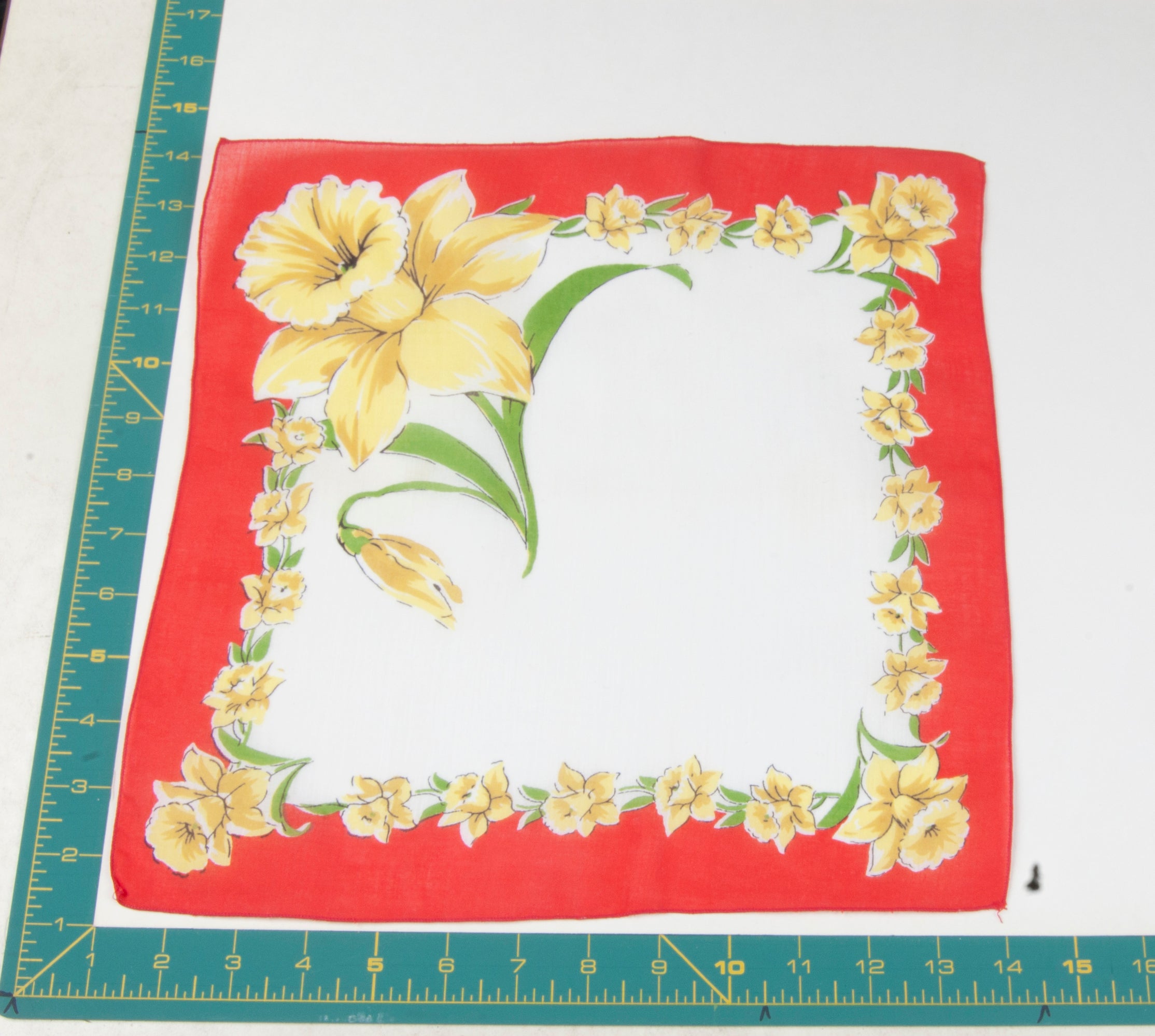 Floral vintage handkerchief - h0275