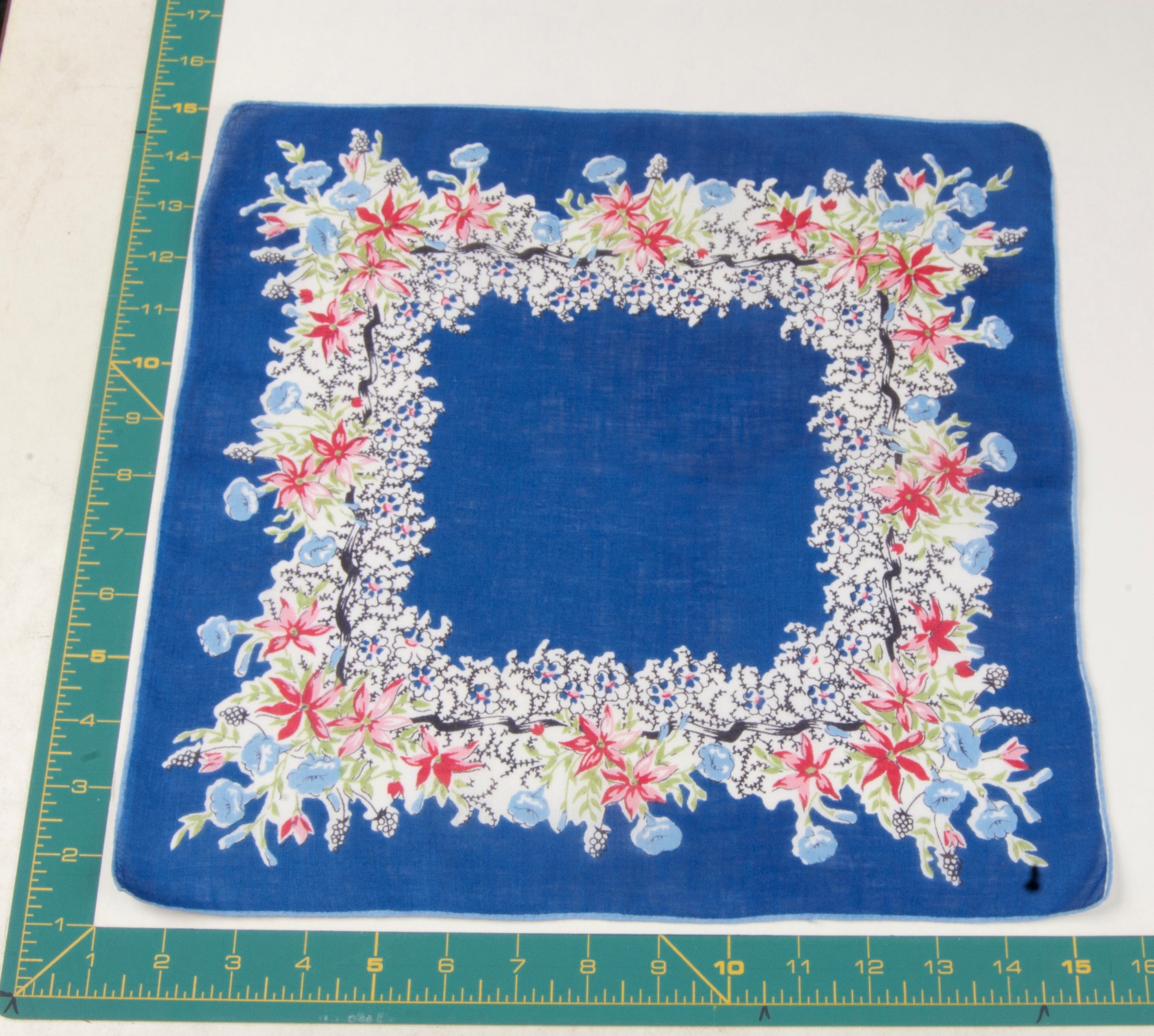 Floral vintage handkerchief - h0285