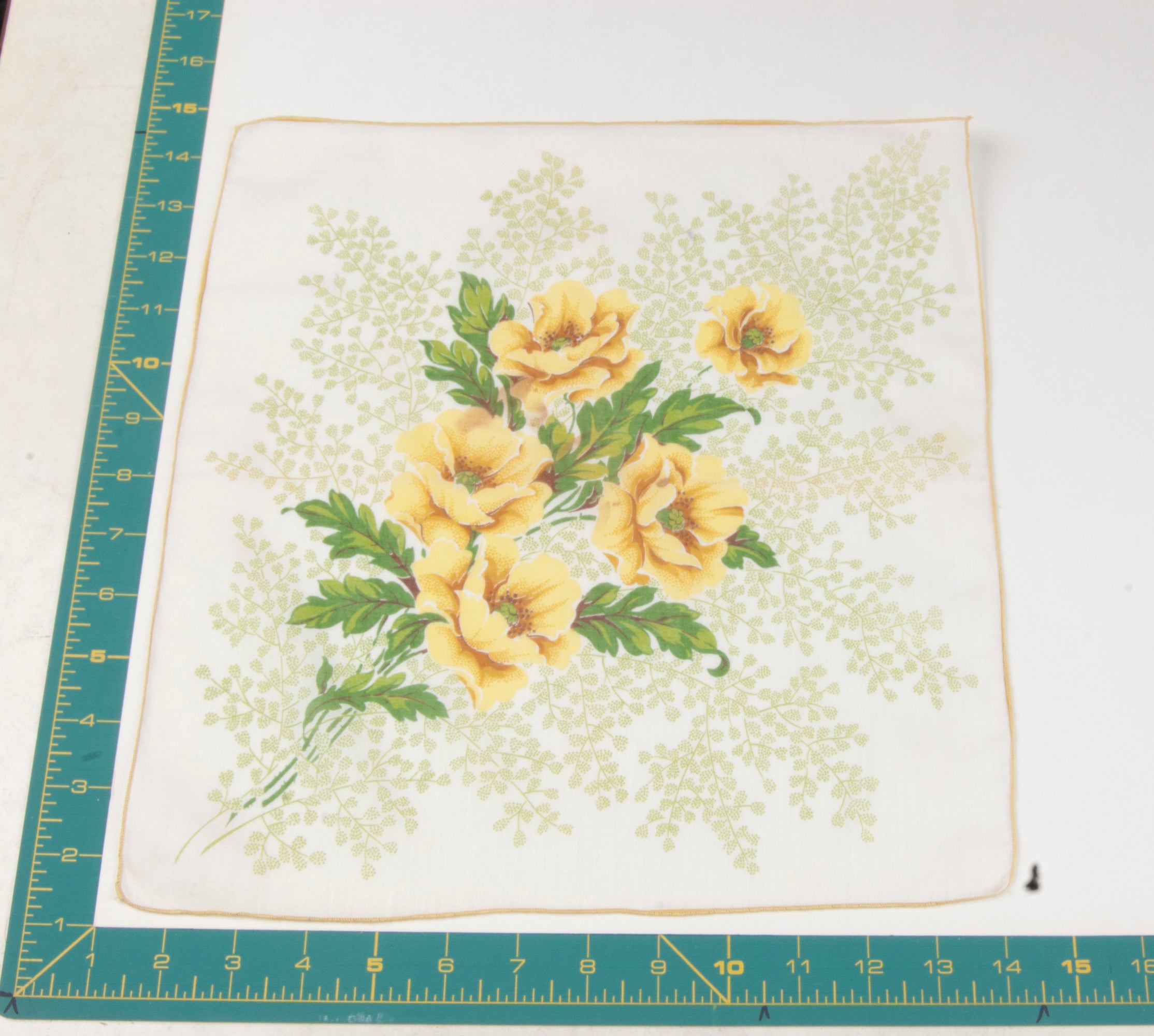 Floral vintage handkerchief - h0288