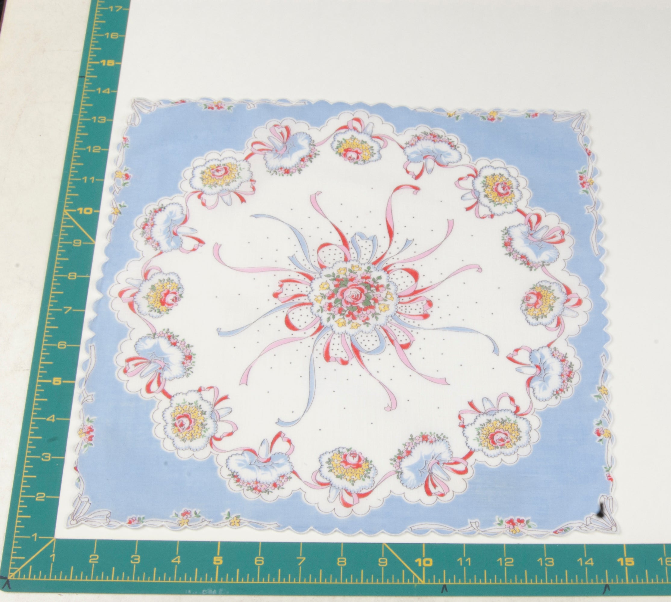 Floral vintage handkerchief - h0290