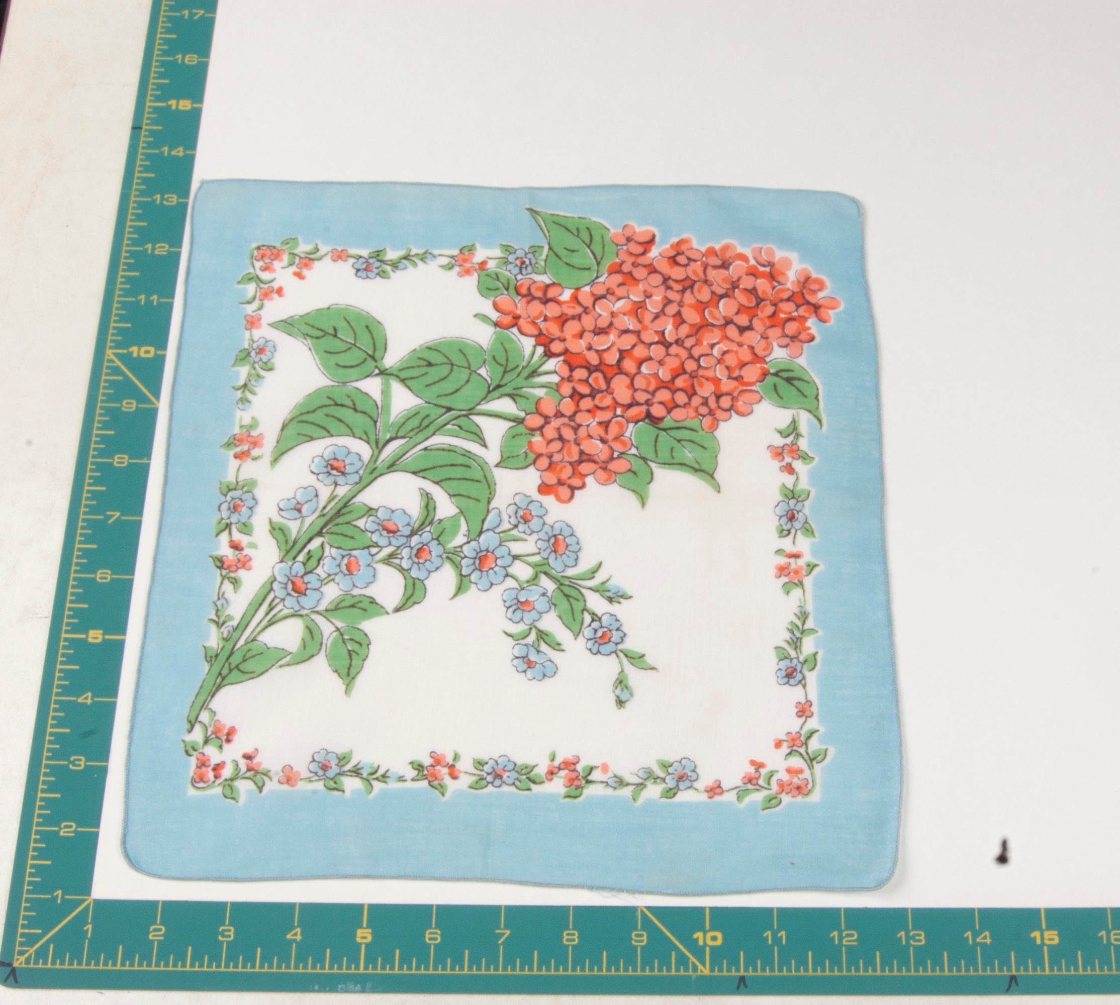 Floral vintage handkerchief - h0298