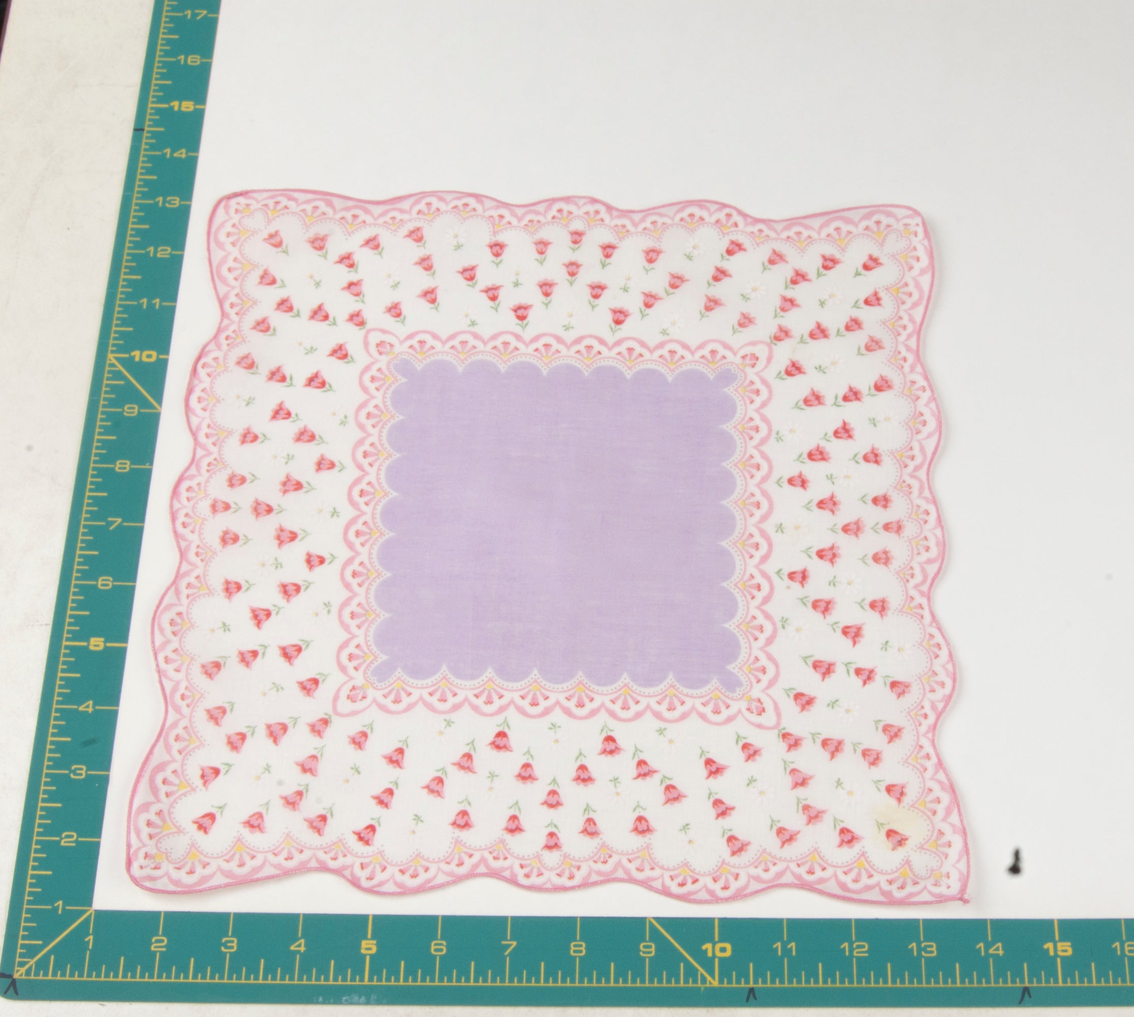 Floral vintage handkerchief - h0299
