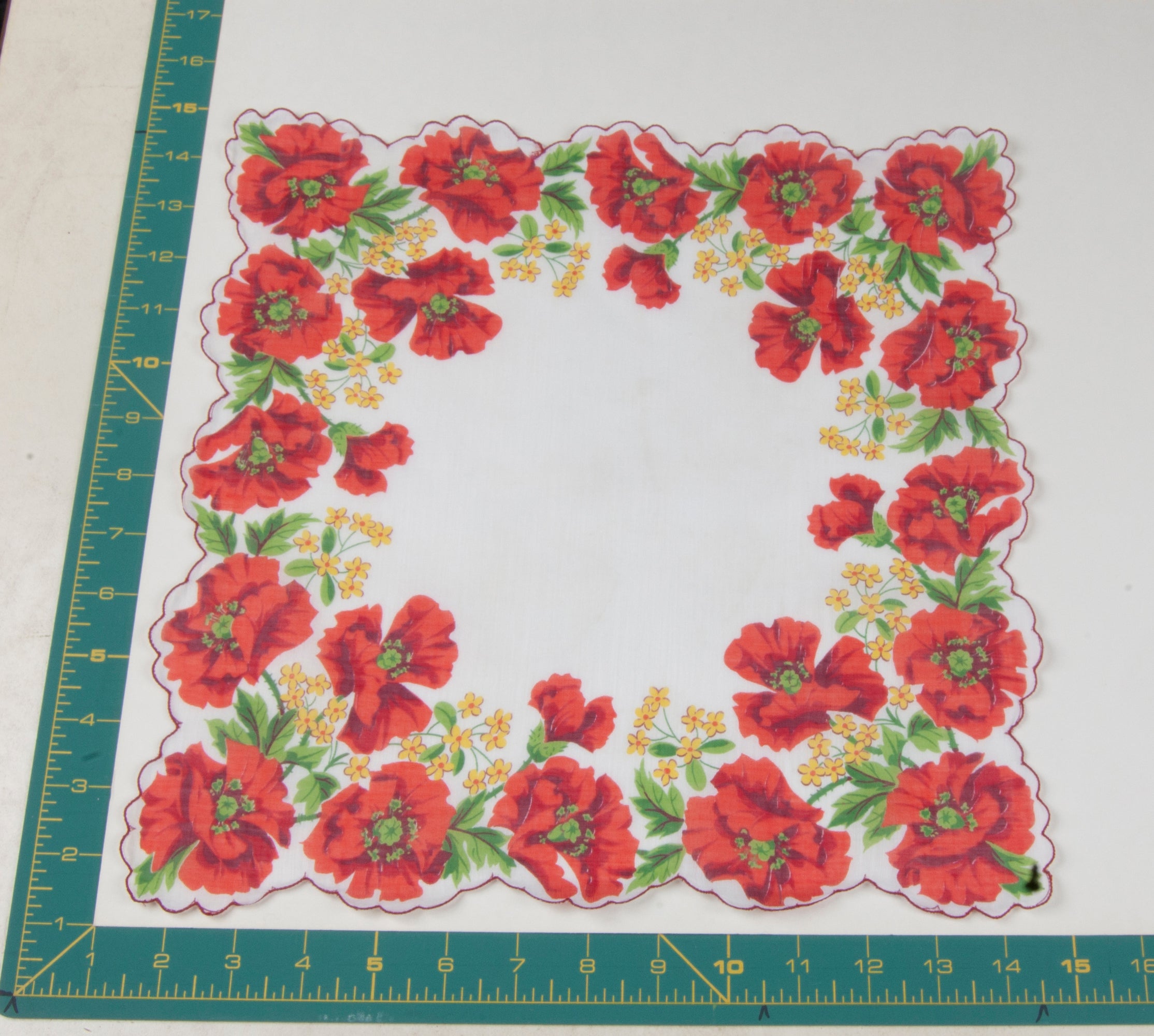 Floral vintage handkerchief - h0305