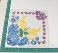 Floral vintage handkerchief - h0306