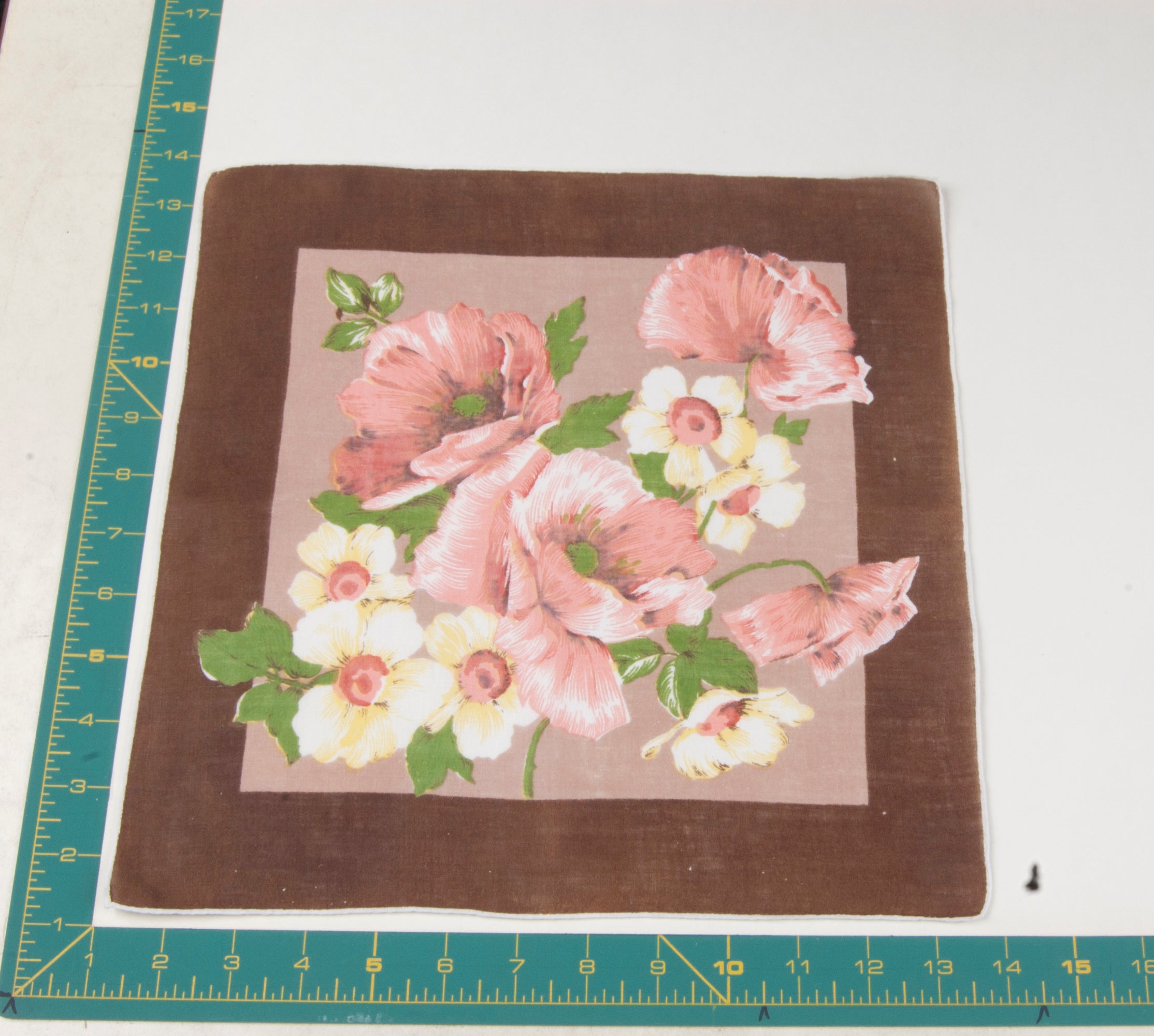 Floral vintage handkerchief - h0333