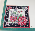 Floral vintage handkerchief - h0337