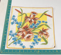 Floral vintage handkerchief - h0351