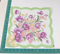 Floral vintage handkerchief - h0352