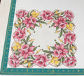 Floral vintage handkerchief - h0363