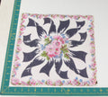 Floral vintage handkerchief - h0374
