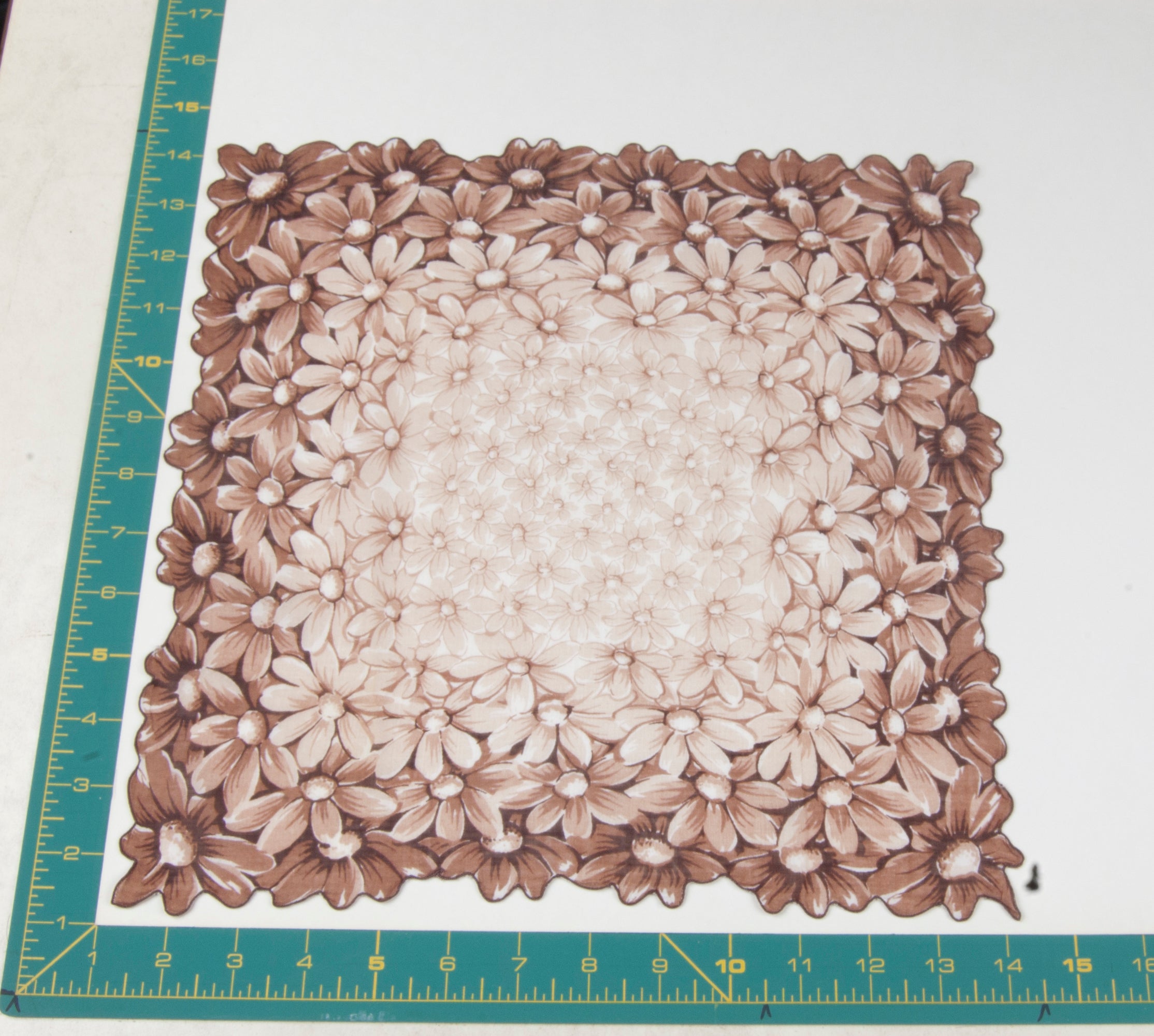 Floral vintage handkerchief - h0376