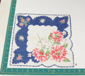 Floral vintage handkerchief - h0379