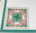 Floral vintage handkerchief - h0413