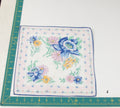 Floral vintage handkerchief - h0417