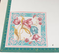 Floral vintage handkerchief - h0421