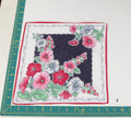 Floral vintage handkerchief - h0442