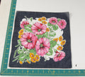Floral vintage handkerchief - h0447